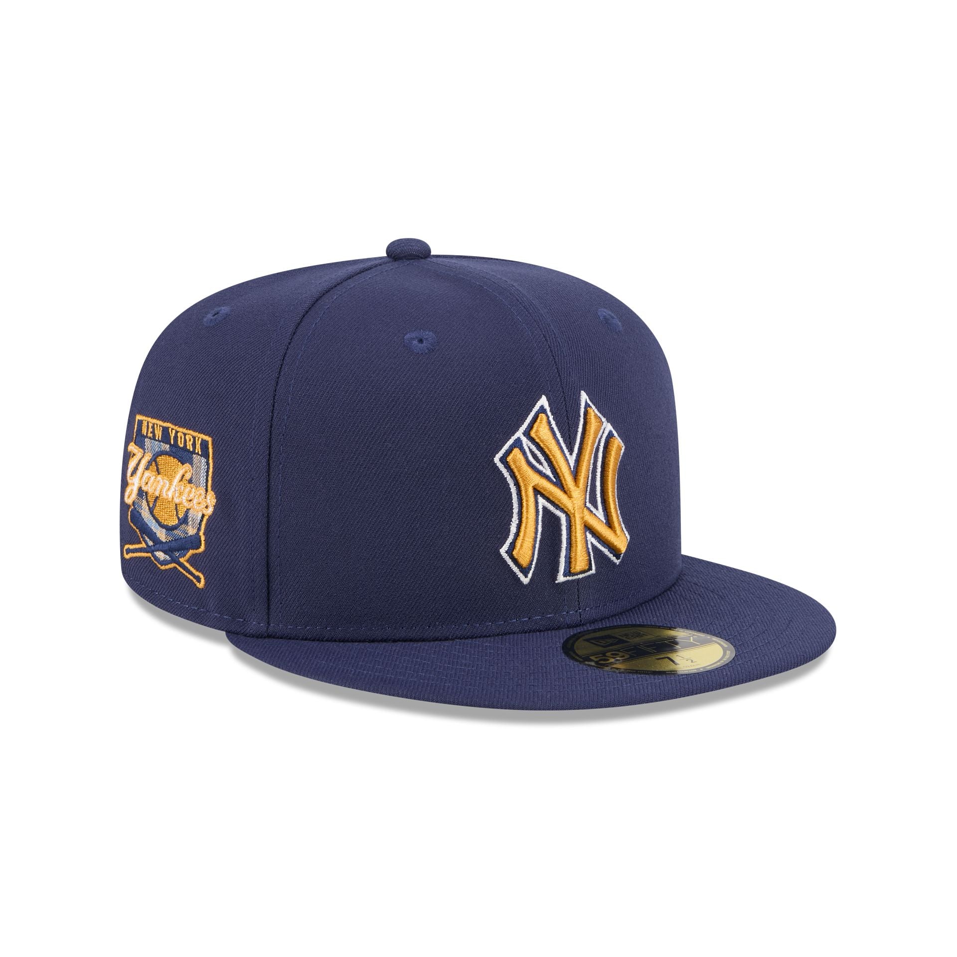 New York Yankees Blue Tartan 59FIFTY Fitted Hat - Main Image
