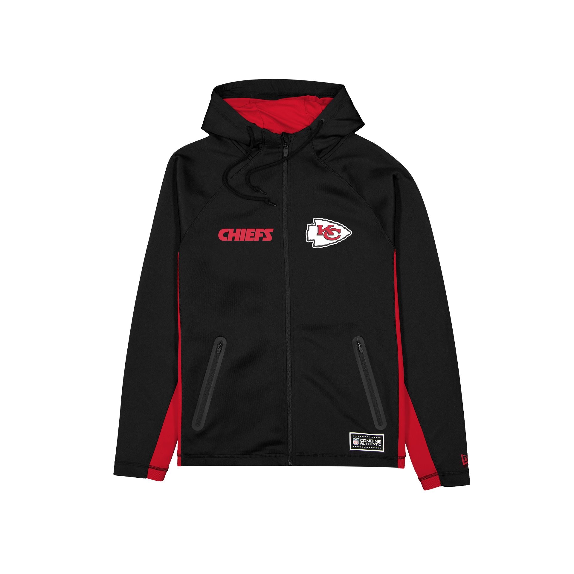 Kansas City Chiefs Combine Black Full-Zip Hoodie – New Era Cap