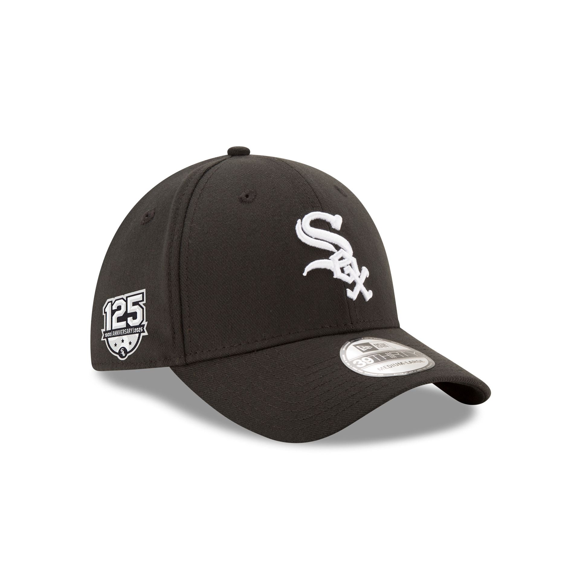 Chicago White Sox 125th Anniversary 39THIRTY Stretch Fit Hat – New