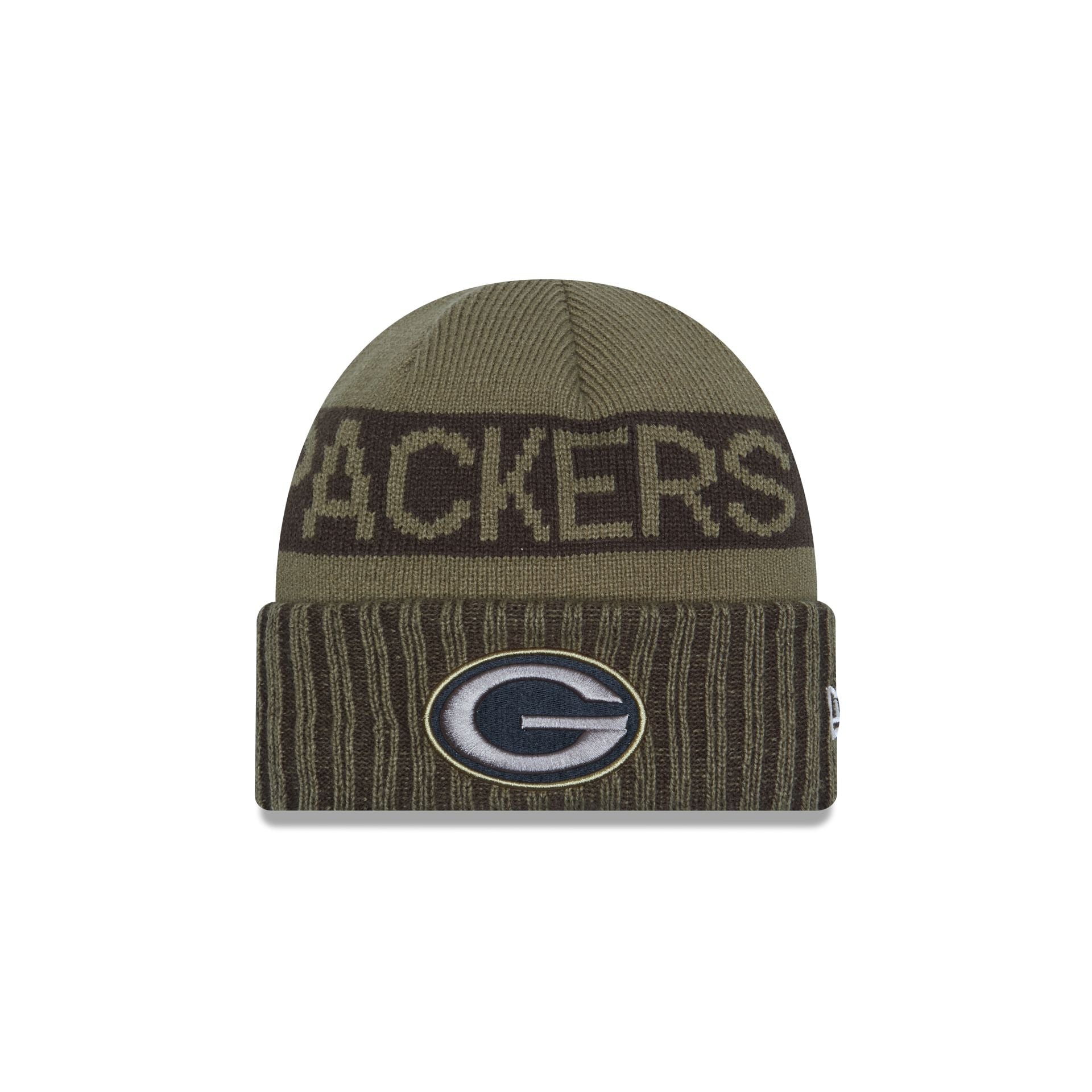 Green Bay Packers 2025 Salute to Service Cuff Knit Hat – New Era Cap