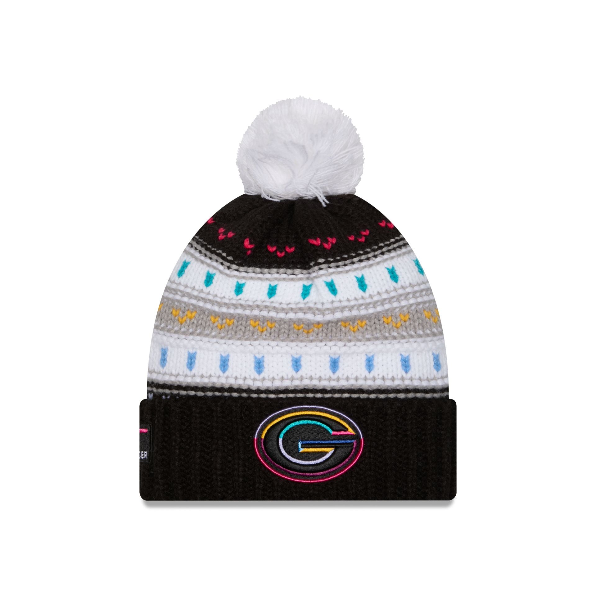 Green Bay Packers 2025 Crucial Catch Women's Pom Knit Hat – New