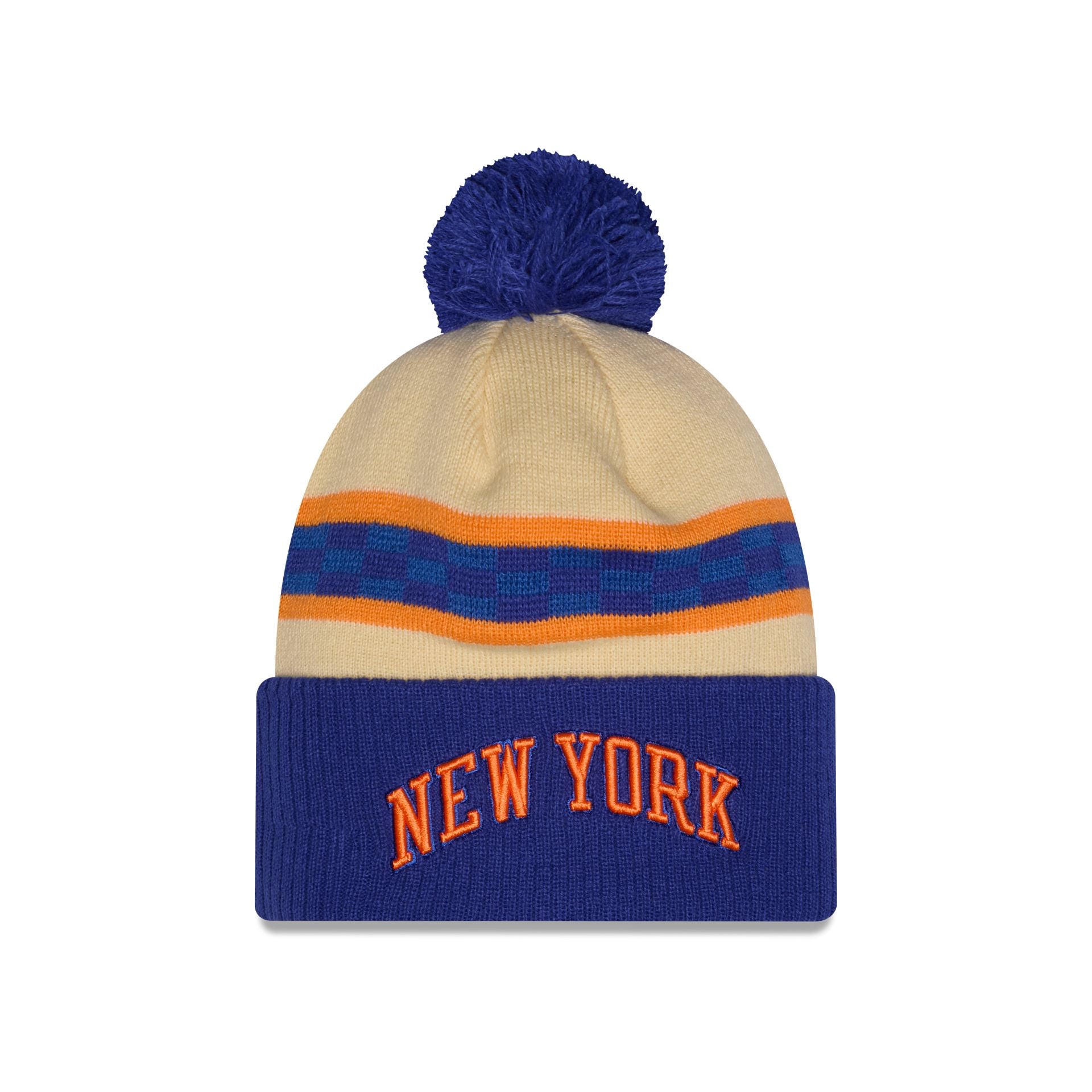 New York Knicks 2025 City Edition Pom Knit Hat – New Era Cap