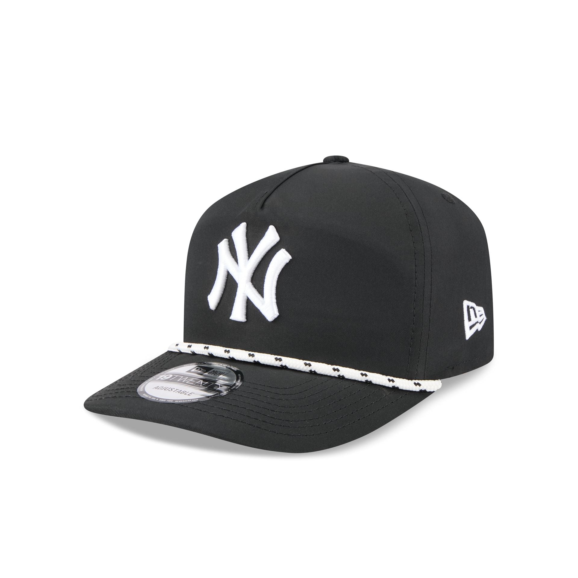 New York Yankees Black and White Rope 19TWENTY Snapback Hat – New New York Yankees Black and White Rope 19TWENTY Snapback Hat – New