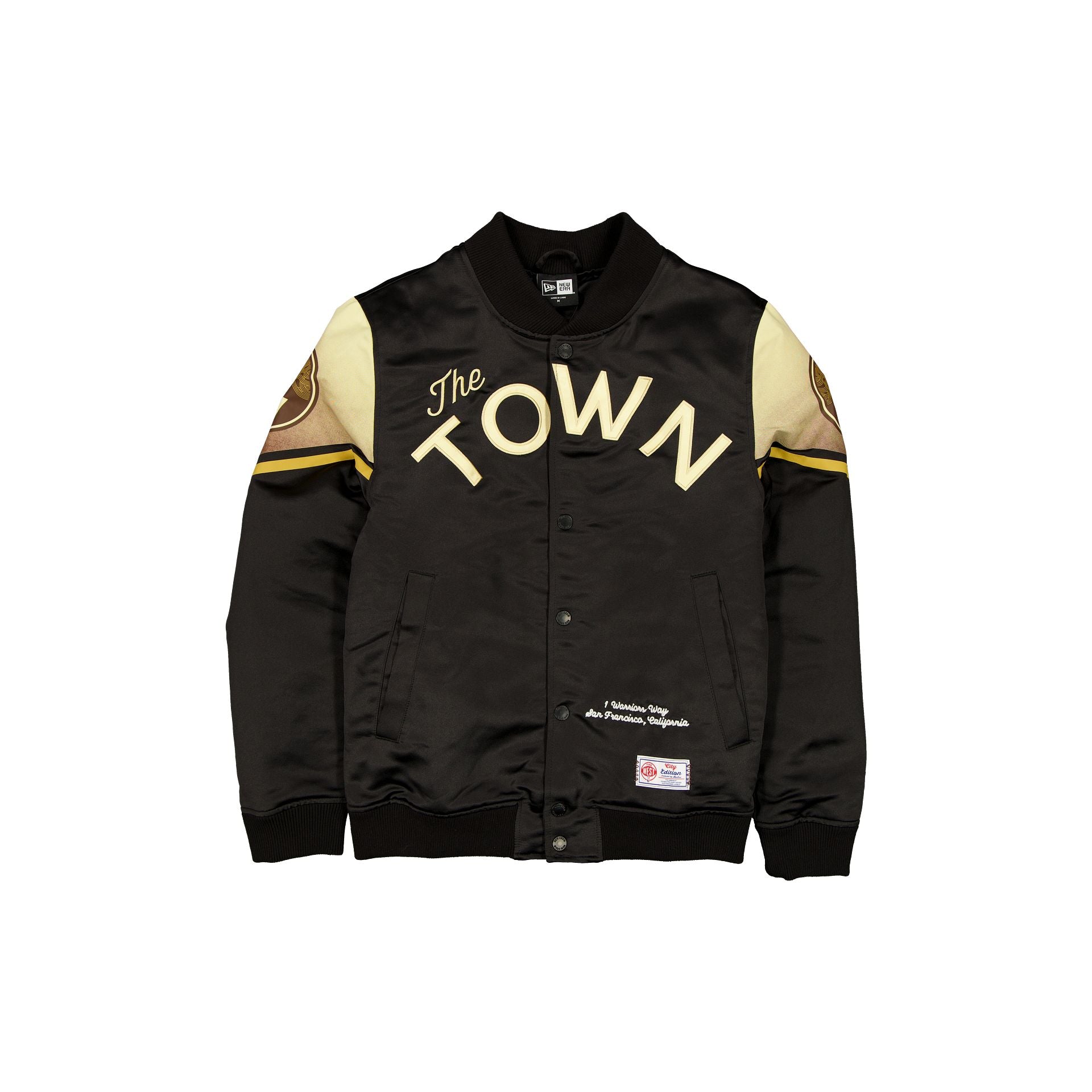 Golden State Warriors 2025 City Edition Black Jacket – New Era Cap