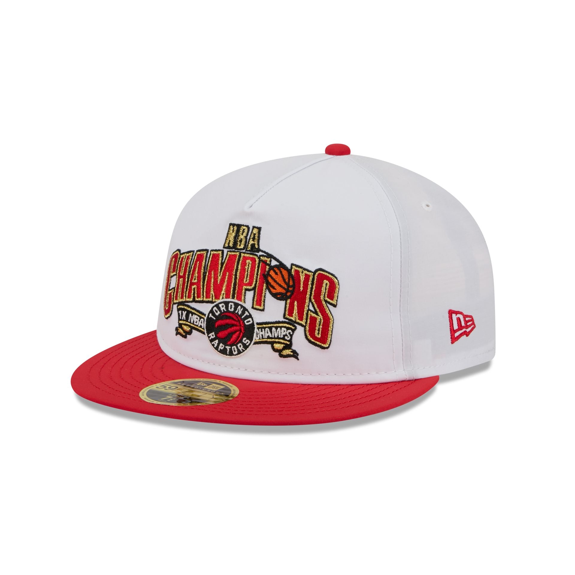 Toronto Raptors Champions White Retro Crown 59FIFTY Fitted Hat