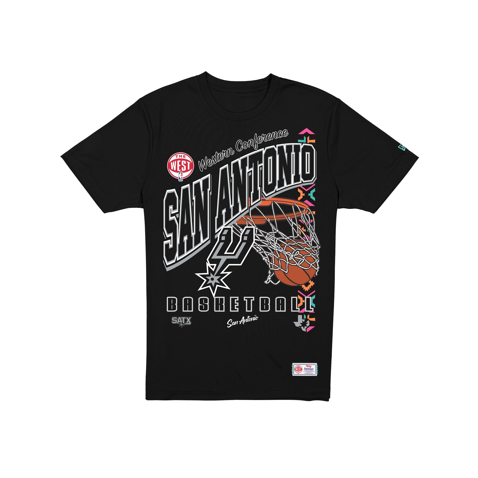 San Antonio Spurs 2025 City Edition Black T-Shirt – New Era Cap
