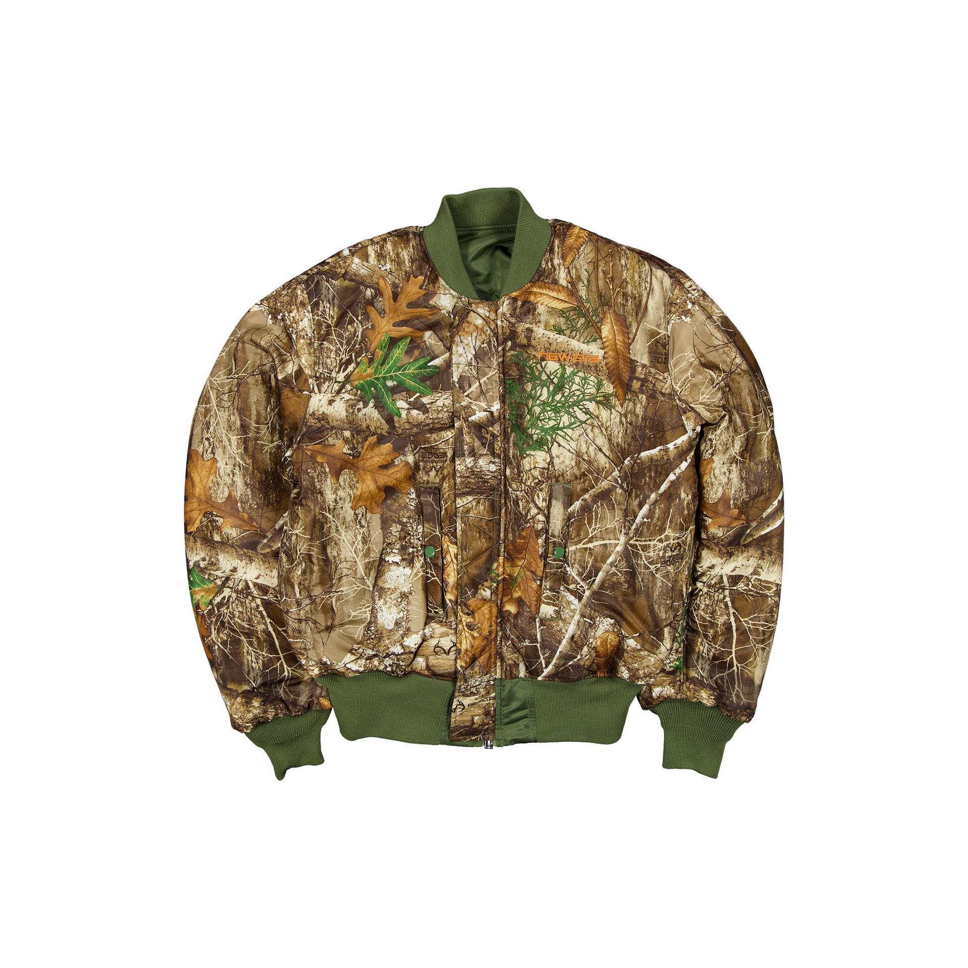 New Era Branded x Realtree® Alpha Industries New Olive Bomber