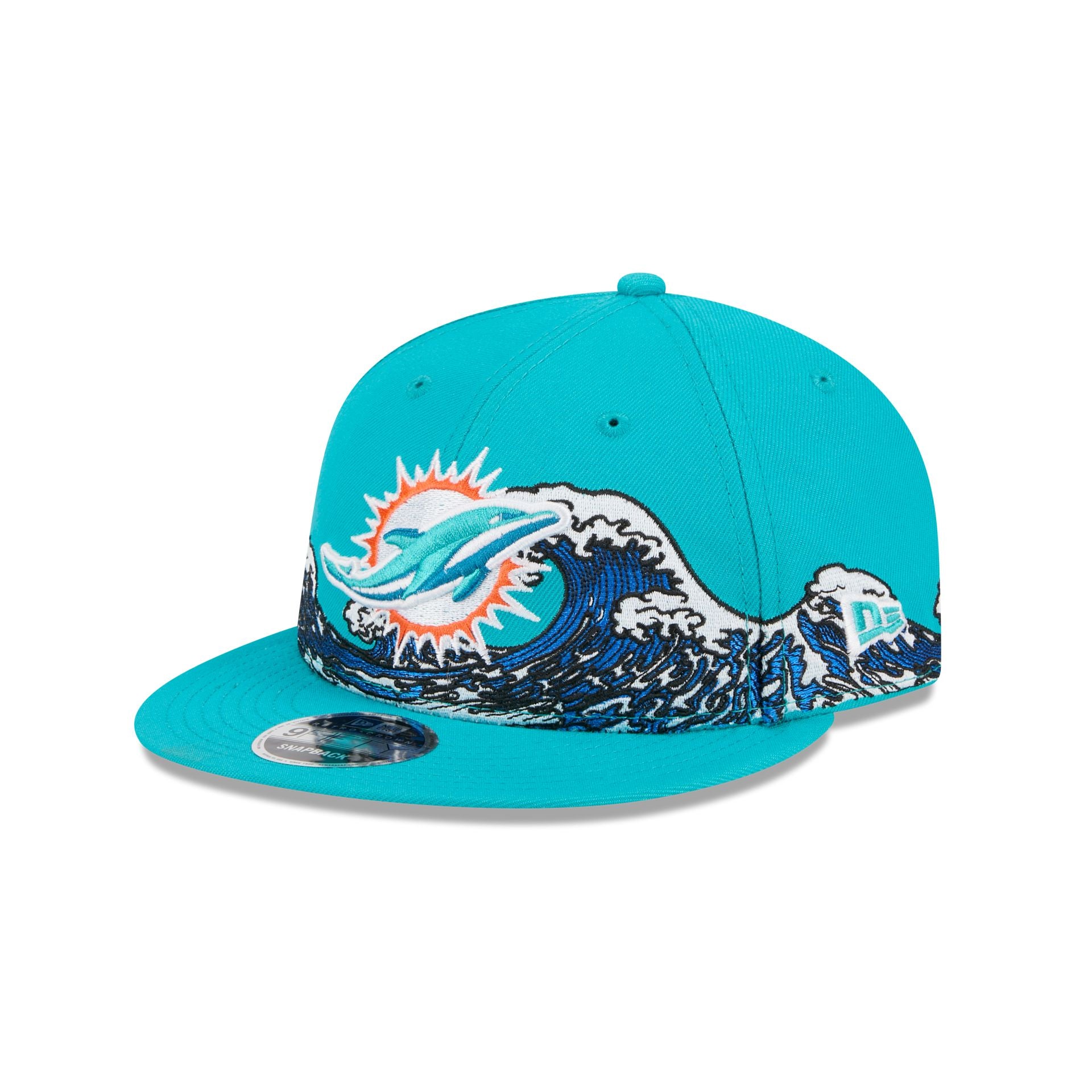 New Era Miami Dolphins Adjustable Hat Miami Dolphins Tidal Flow Retro Crown  9FIFTY Adjustable Hat – New