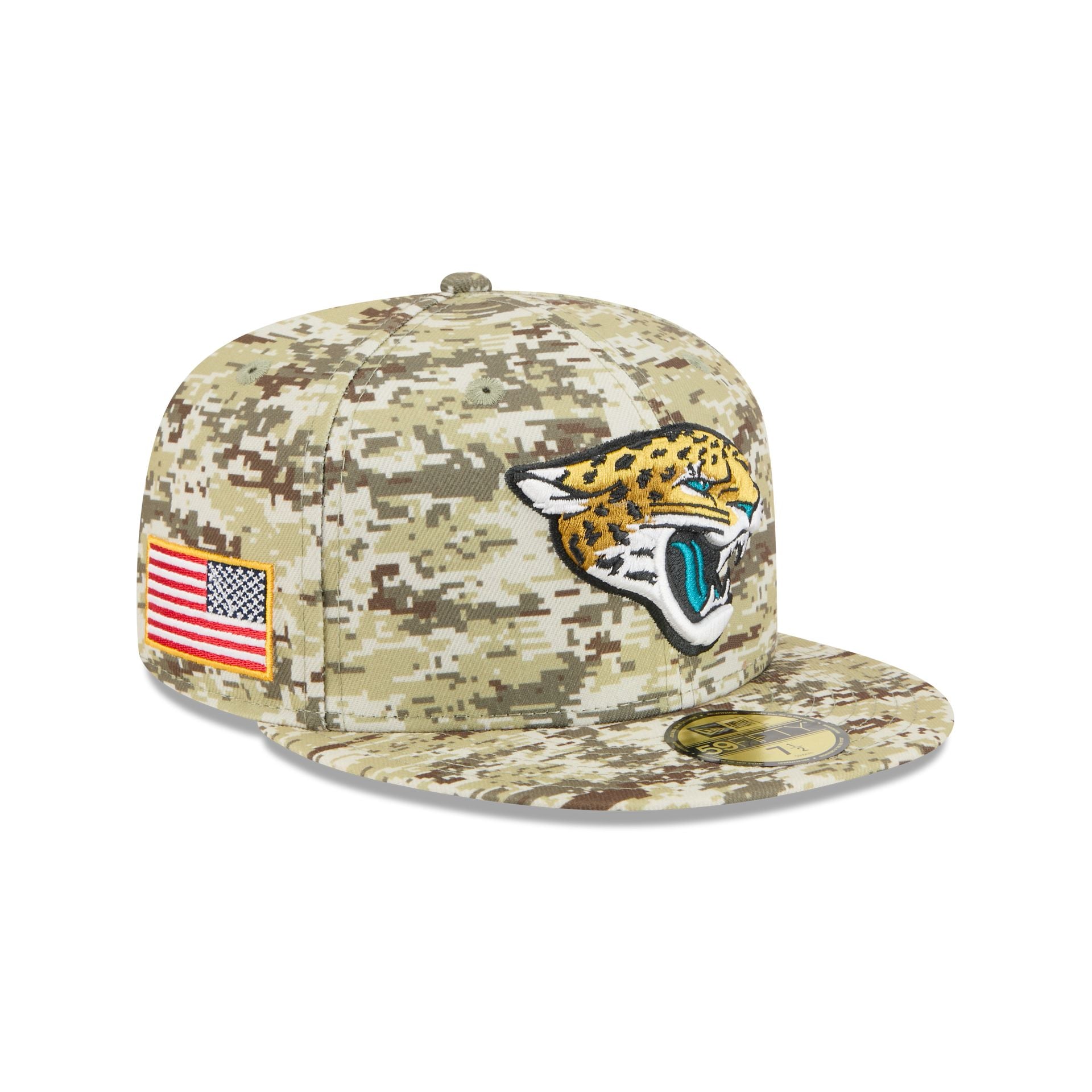 Jacksonville Jaguars 2025 Salute to Service Fan Gear 59FIFTY Fitted Ha ...