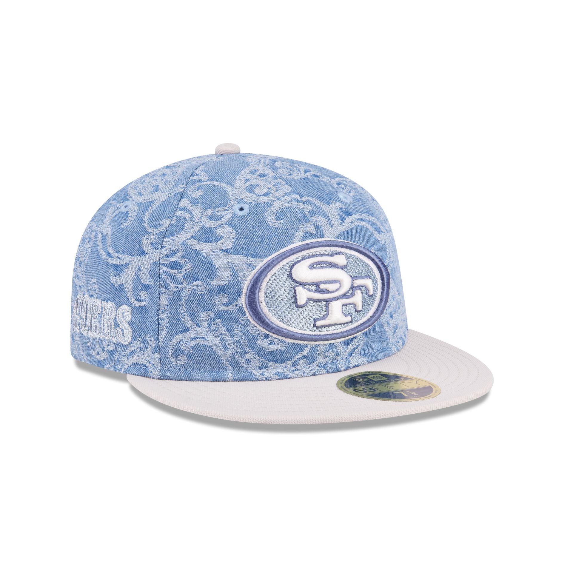 Just Caps Jacquard Denim San Francisco 49ers Retro Crown 59FIFTY