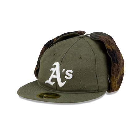 Athletics Three Looms Cotton Twill Camo Retro Crown Dog Ear 59FIFTY Fitted Hat