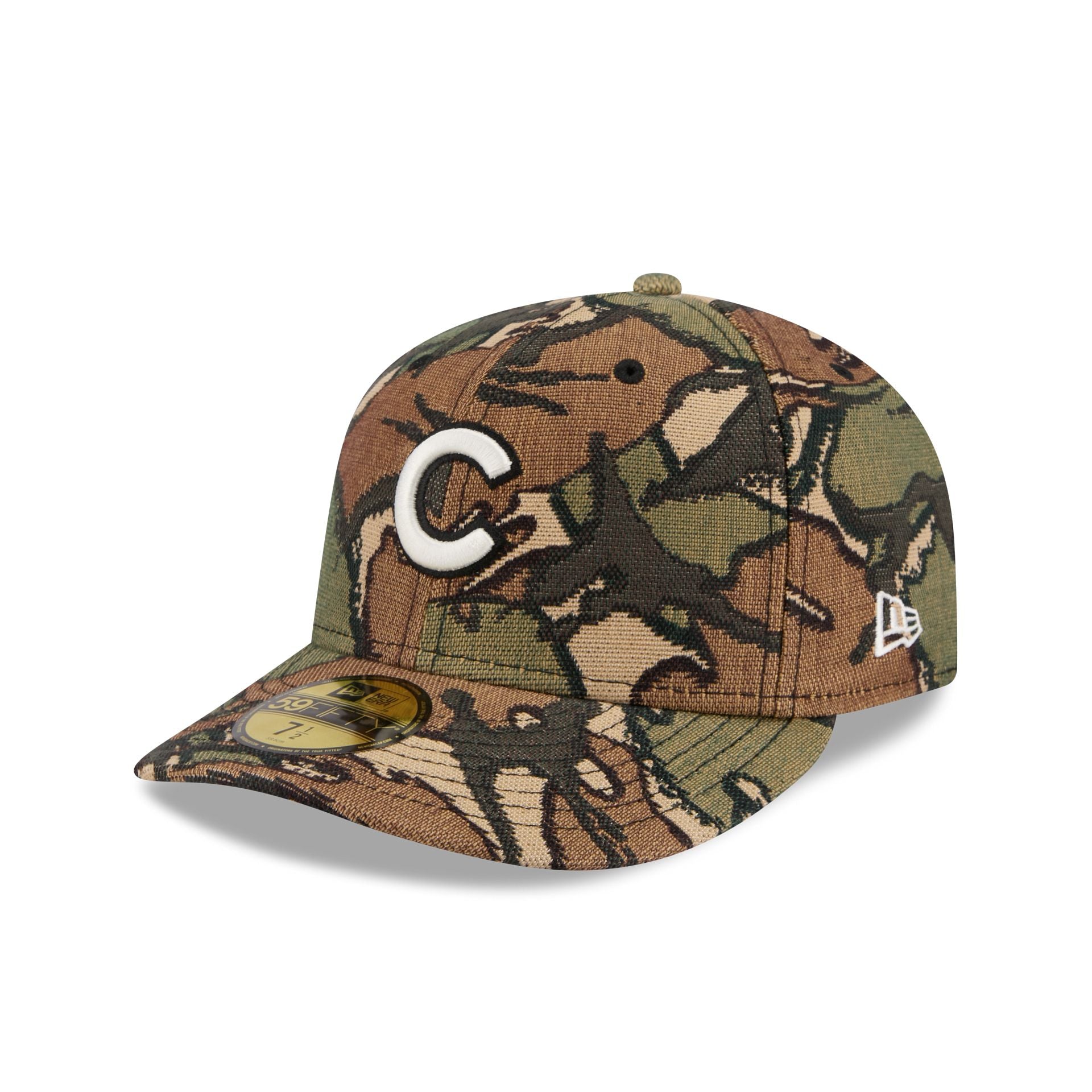 Chicago Cubs Three Looms Jacquard Camo 59FIFTY Fitted Hat – New