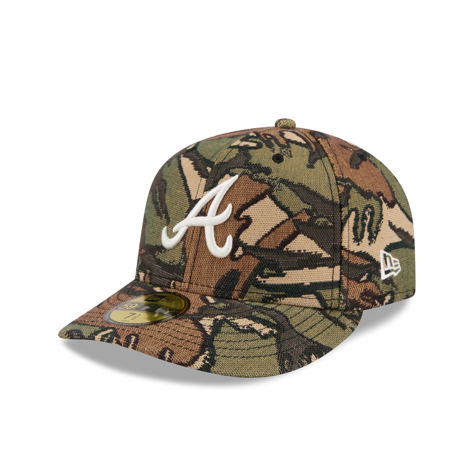 Atlanta Braves Three Looms Jacquard Camo 59FIFTY Fitted Hat – New