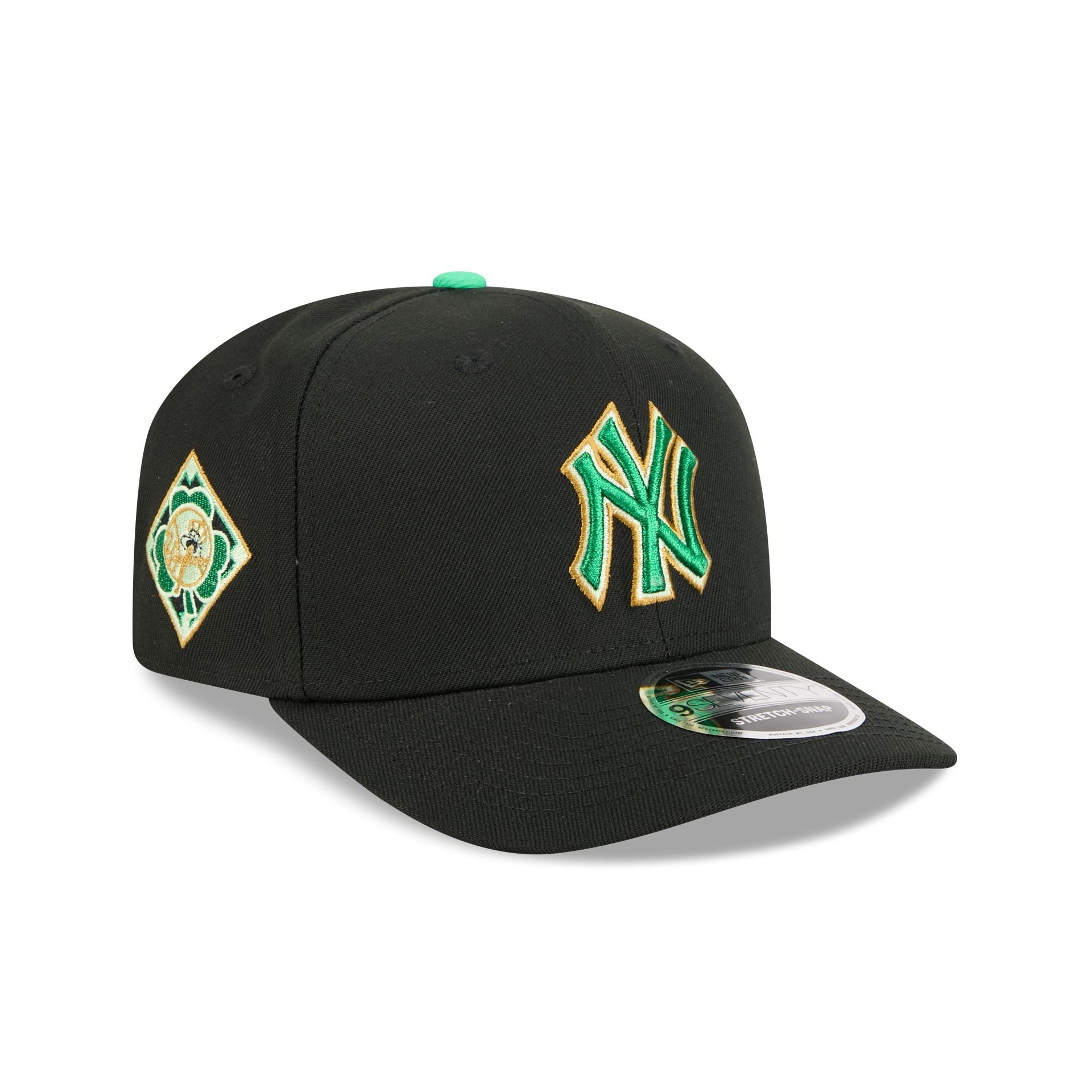 New York Yankees St. Patrick's Day 2026 9SEVENTY Stretch-Snap Hat