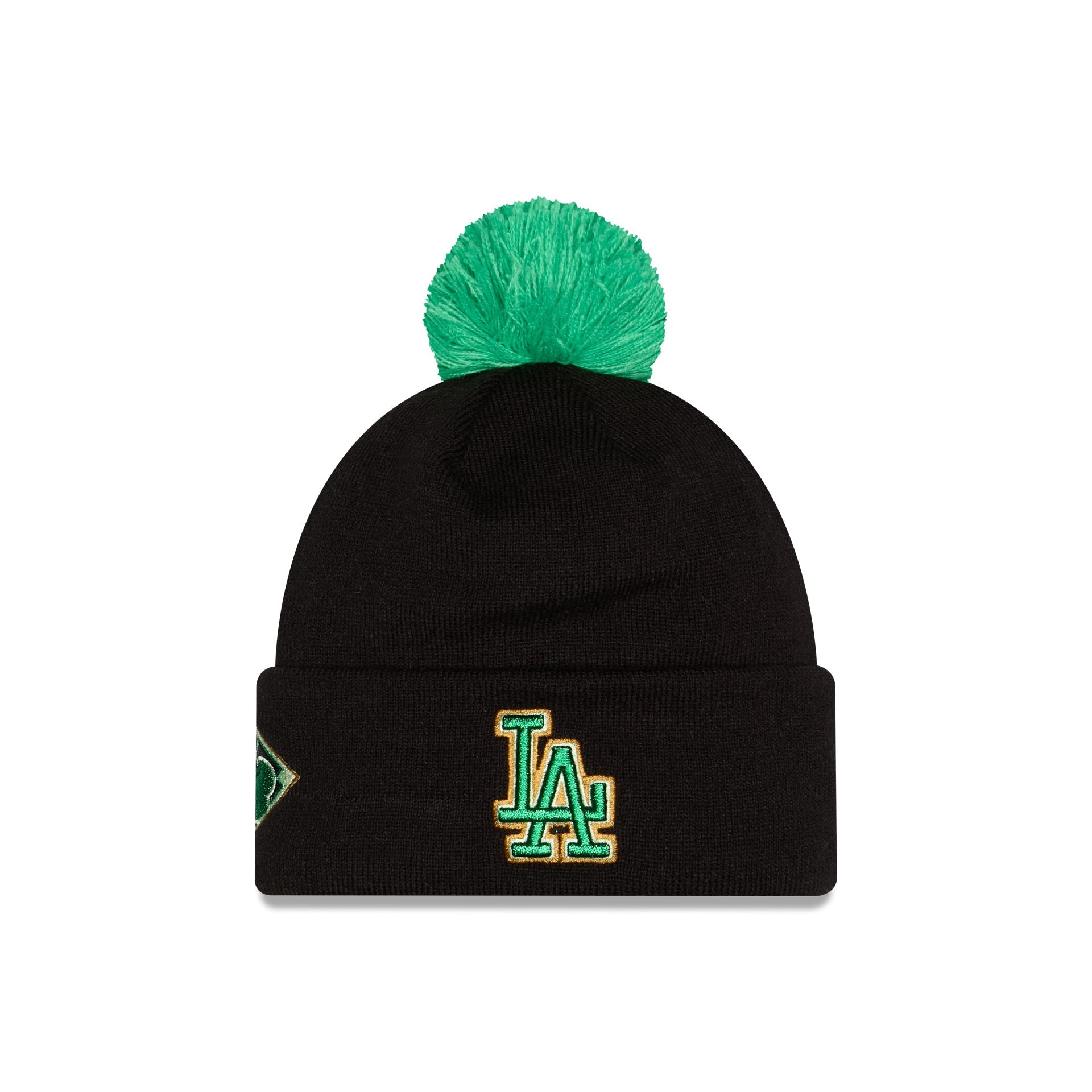 Los Angeles Dodgers St. Patrick's Day 2026 Pom Knit Hat – New Era Cap