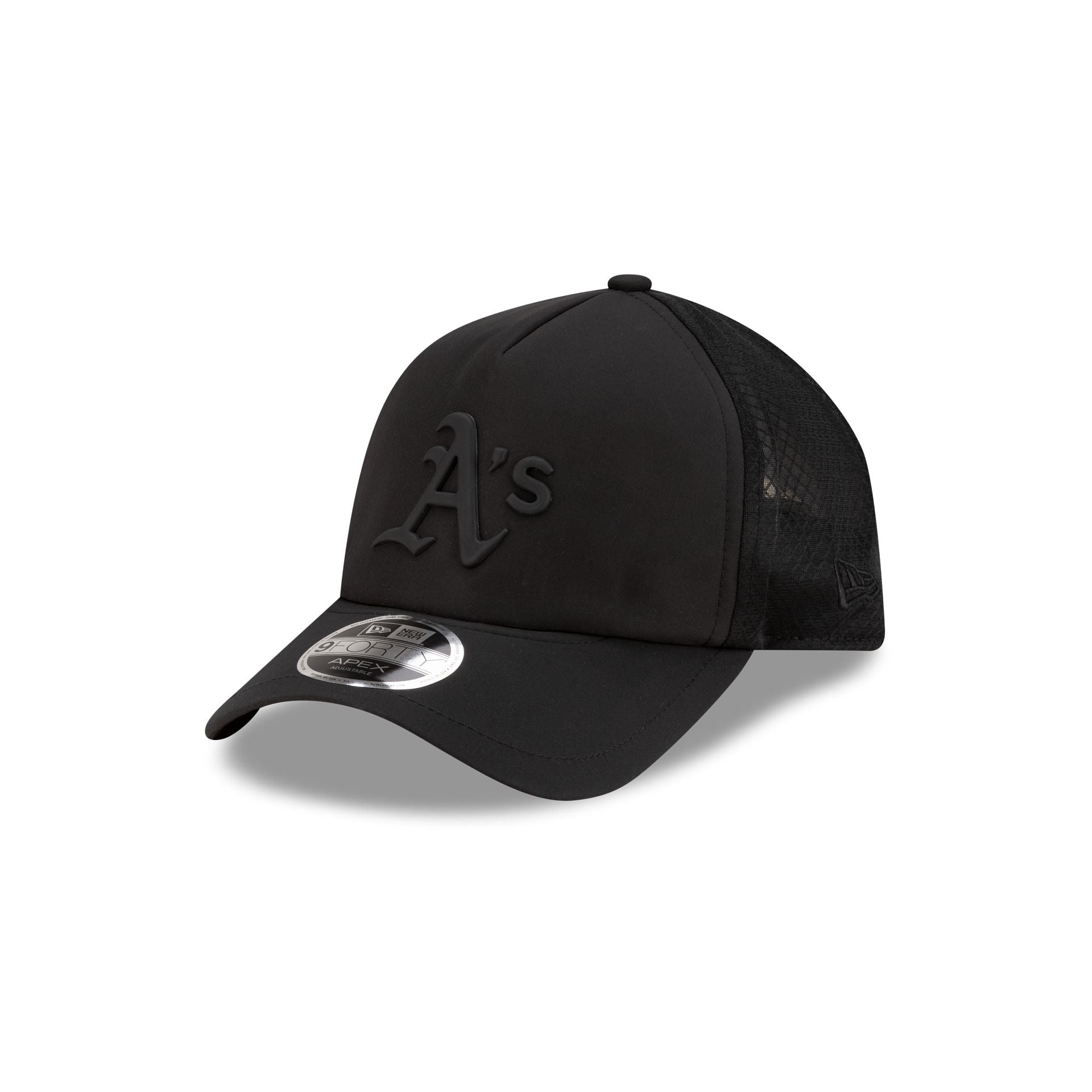帽子 9FORTY APEX 2026 MLB Batting Practice Athletics 2026 Batting Practice Black 9FORTY APEX Trucker Hat