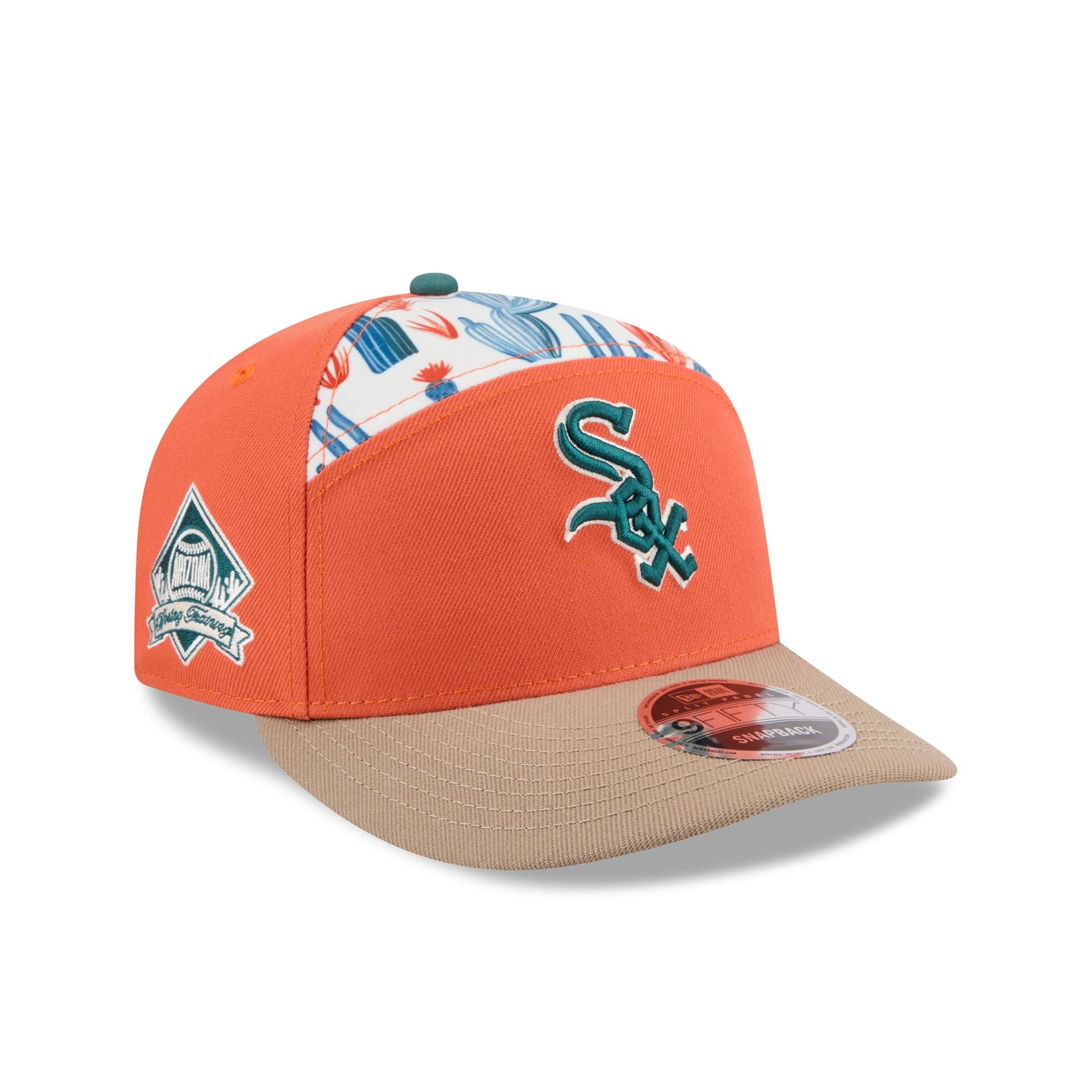 トンカツ　New Era 迷彩 Sロゴ Chicago White Sox 2026 Spring Training Cactus League Split Panel