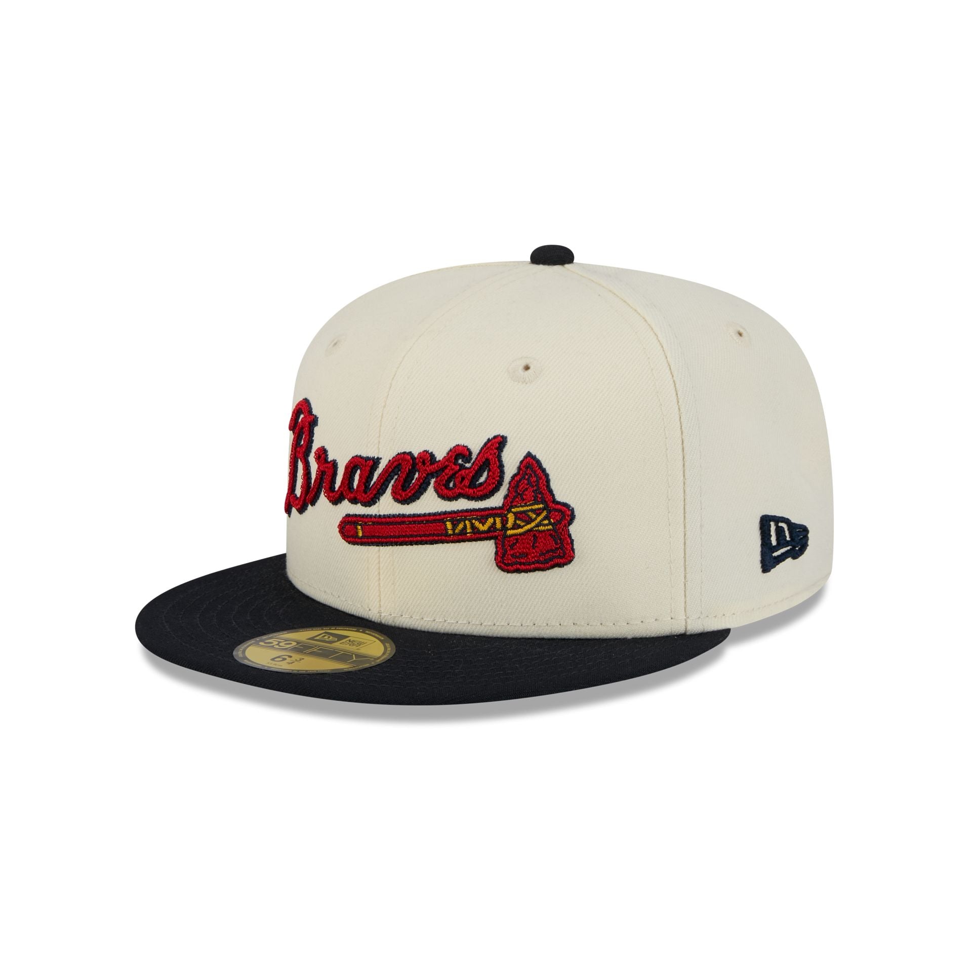 Atlanta Braves Two Tone Stitch 59FIFTY Fitted Hat – New Era Cap