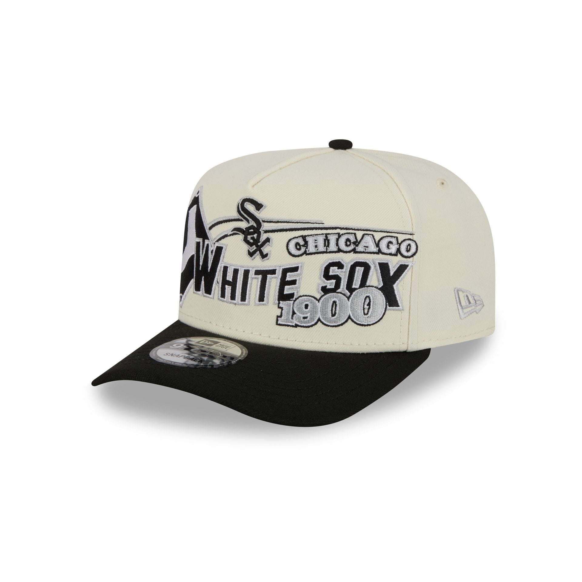 Chicago White Sox Chrome White Classic 9FIFTY A-Frame Snapback Hat