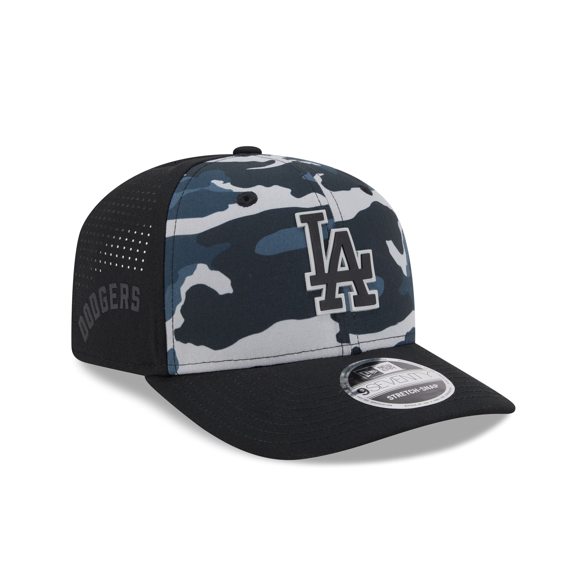 Los Angeles Dodgers Black Camo Performance 9SEVENTY Stretch-Snap