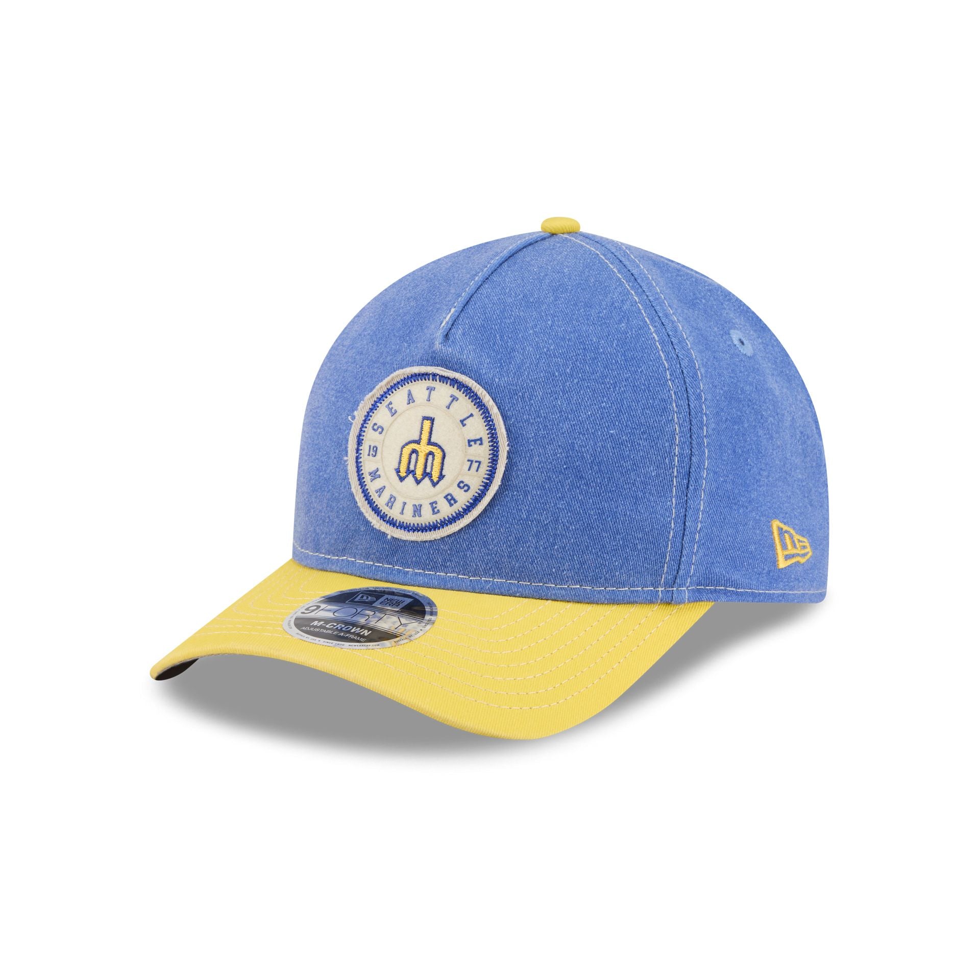 Seattle Mariners Felt 9FORTY M-Crown A-Frame Snapback Hat – New