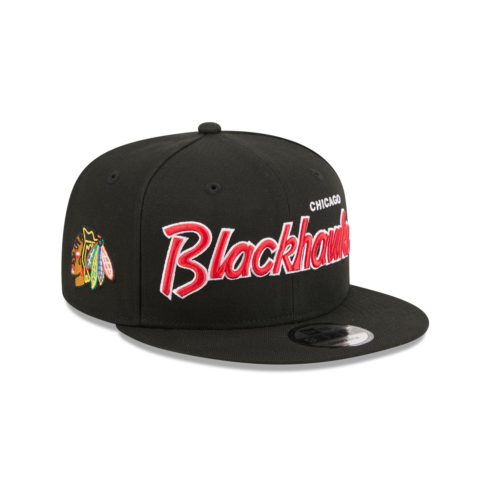 Chicago Blackhawks Script 9FIFTY Snapback Hat – New Era Cap