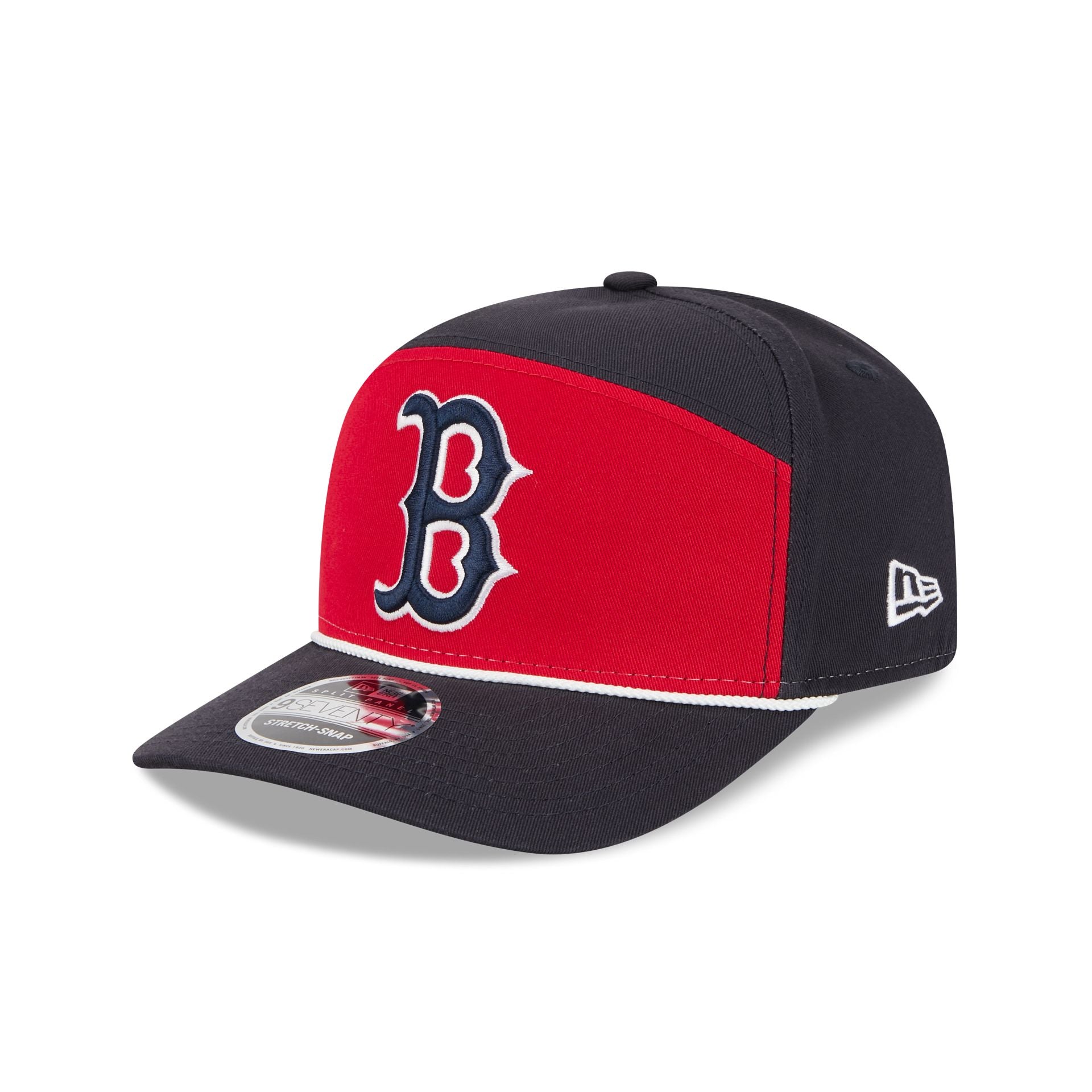 Boston Red Sox Split Panel 9SEVENTY Stretch-Snap Hat – New Era Cap