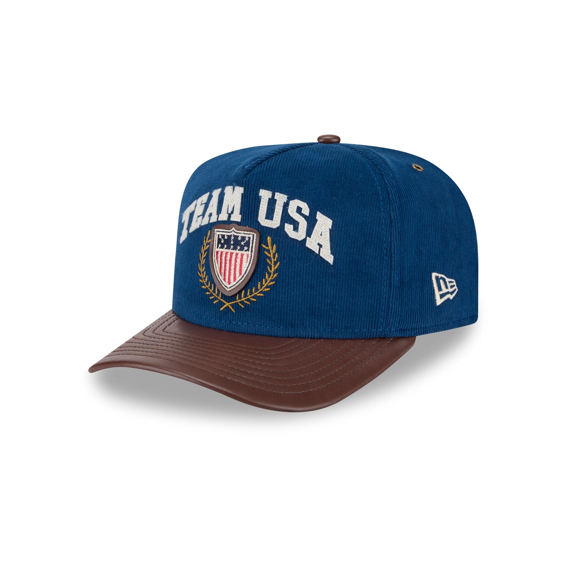 Team USA Cord Faux Leather 9FIFTY A-Frame Snapback Hat – New Era Cap