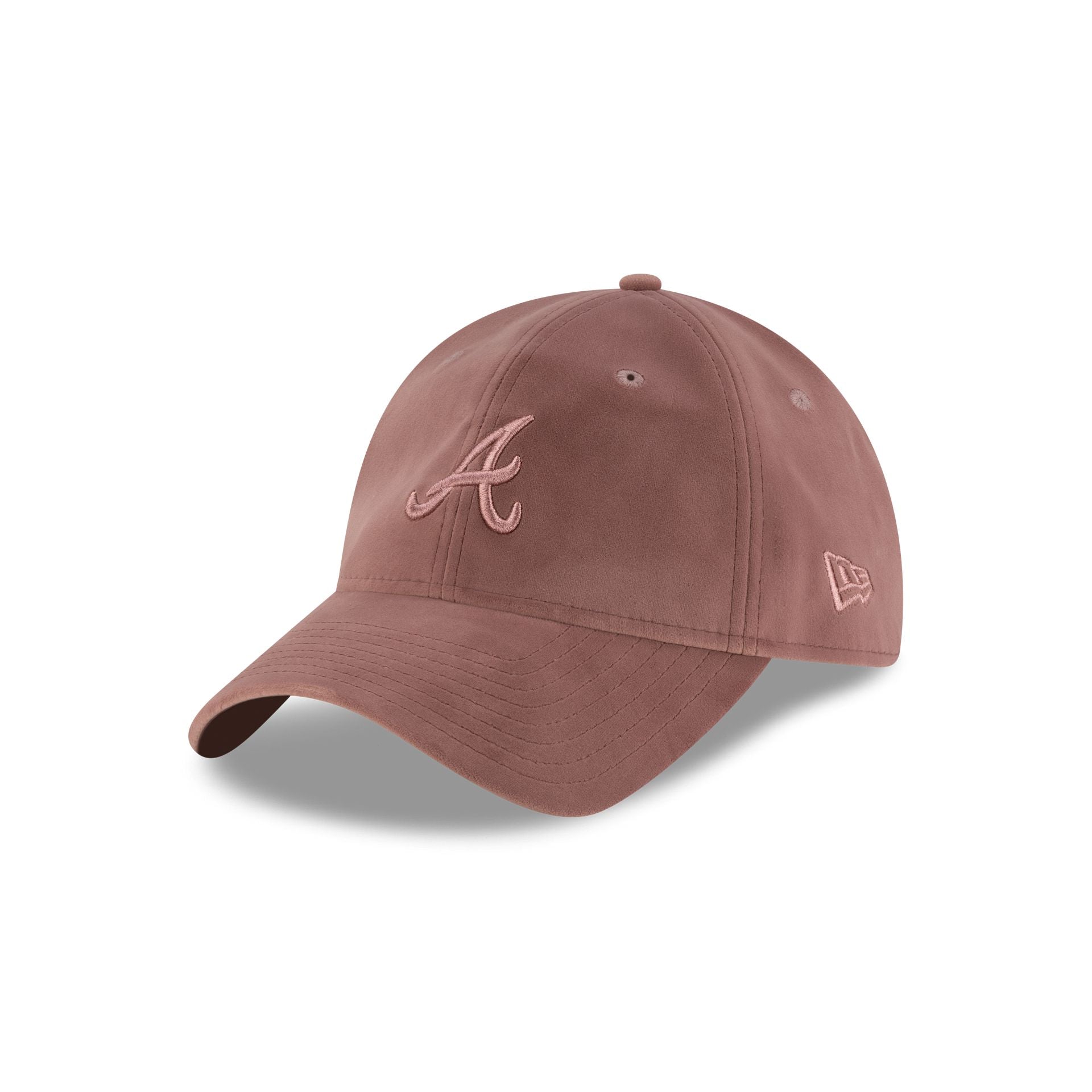 Atlanta Braves Pink Velour 9TWENTY Adjustable Hat – New Era Cap display picture 2