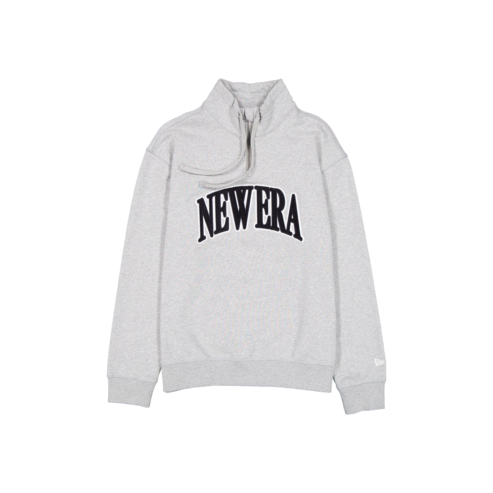 New Era Branded Heather Gray French Terry Quarter Zip – New Era Cap