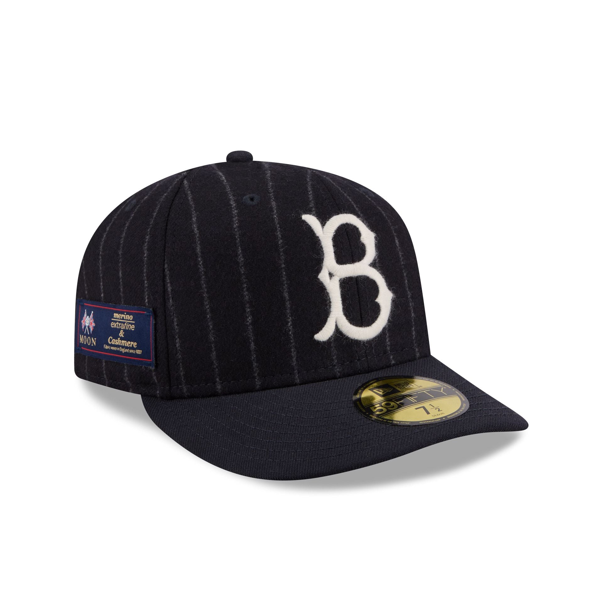 Brooklyn Dodgers Pinstripe Merino & Cashmere Moon 59FIFTY Fitted