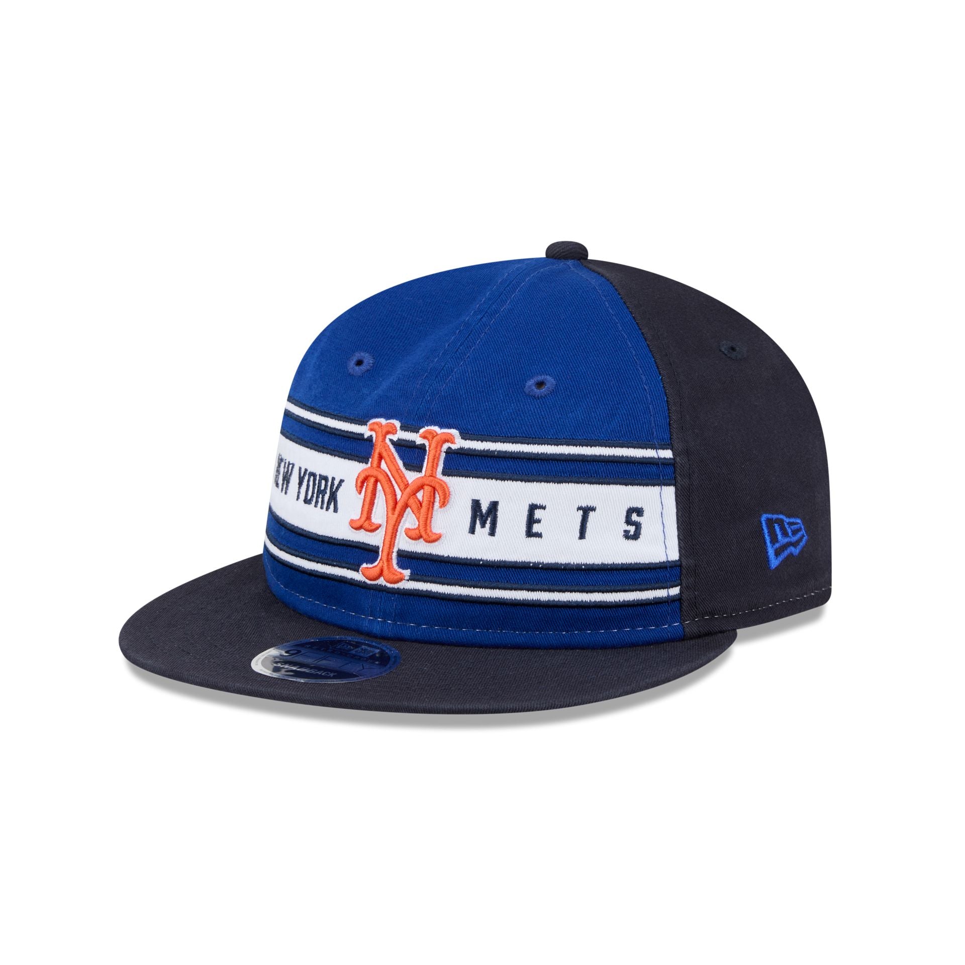 New York Mets Team Stripes Retro Crown 9FIFTY Snapback Hat – New