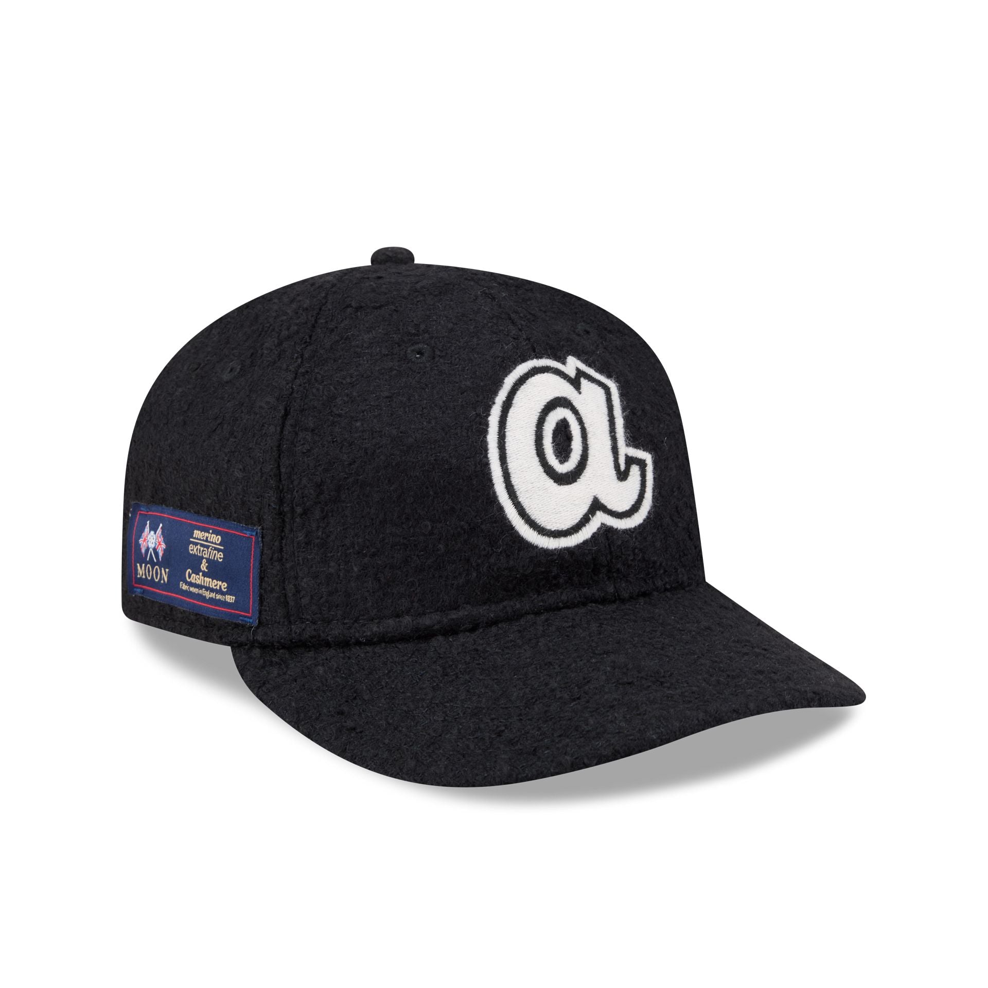 Atlanta Braves Navy Merino & Cashmere Moon Retro Crown 9FIFTY