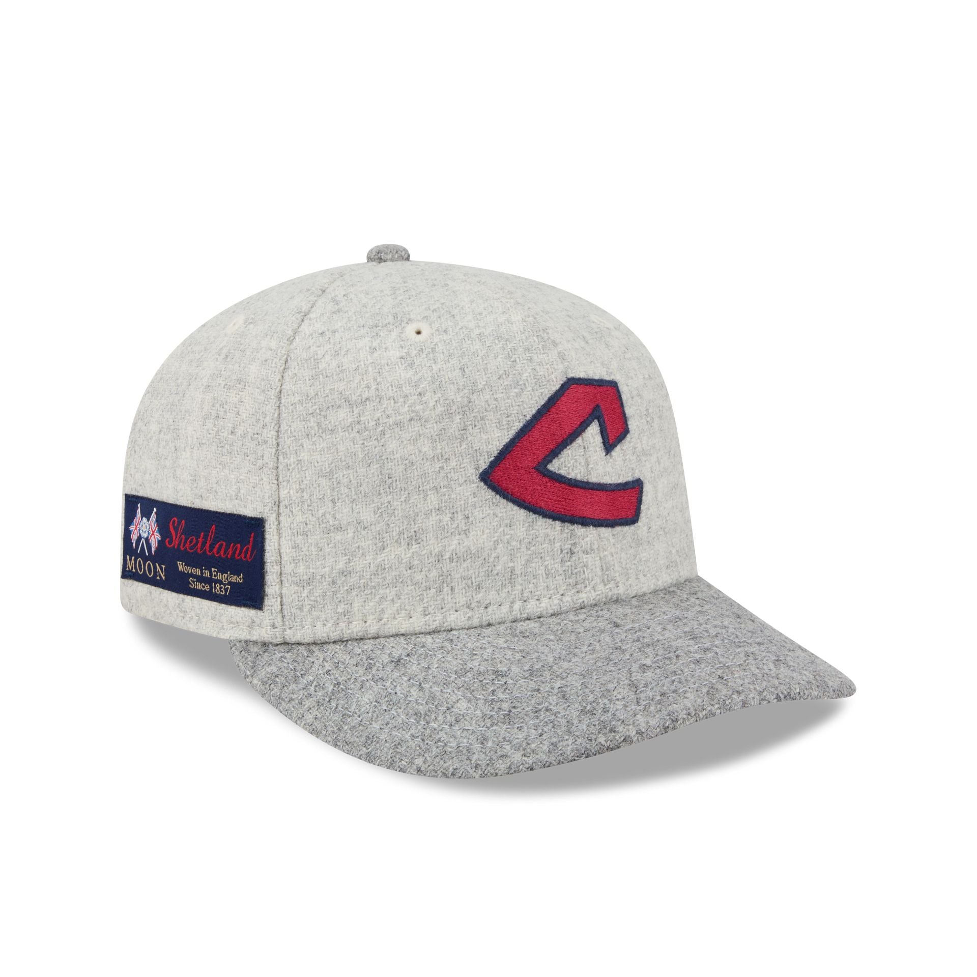 cleveland monsters hat Cleveland Guardians Stone Shetland Moon 59FIFTY Fitted Hat, White