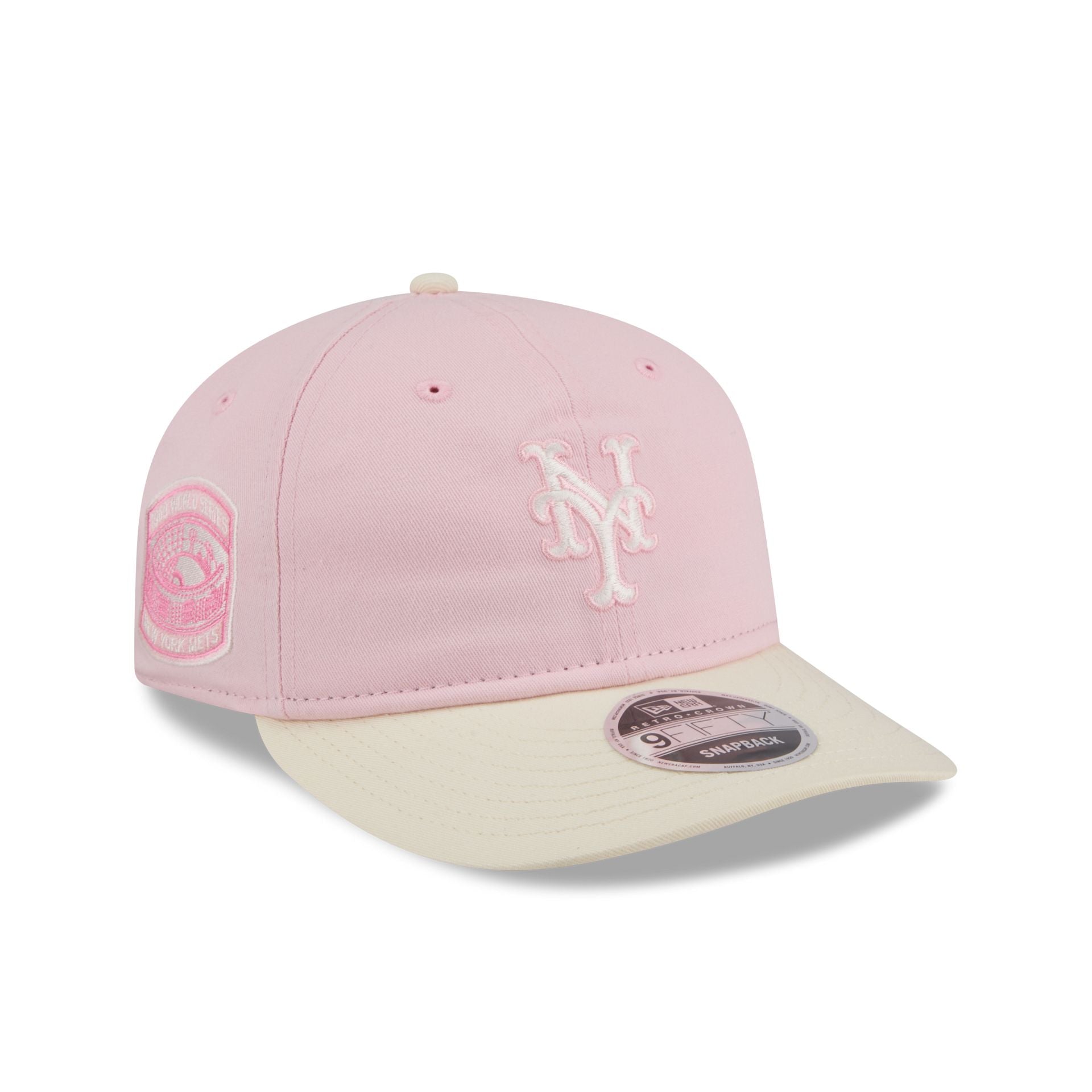 New York Mets Light Pink Retro Crown 9FIFTY Snapback Hat 
