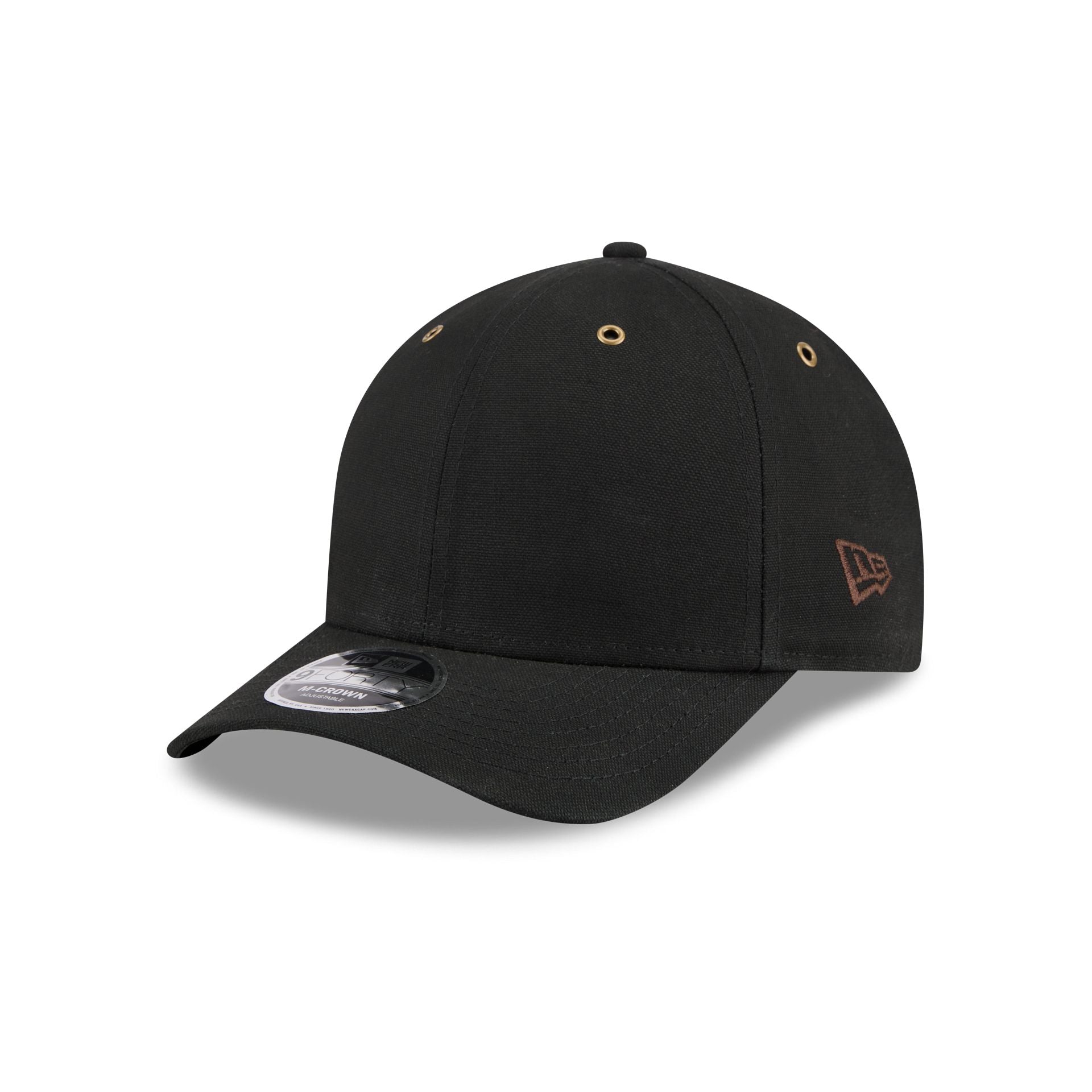 New Era Cap Canvas Black 9FORTY M-Crown Adjustable Hat