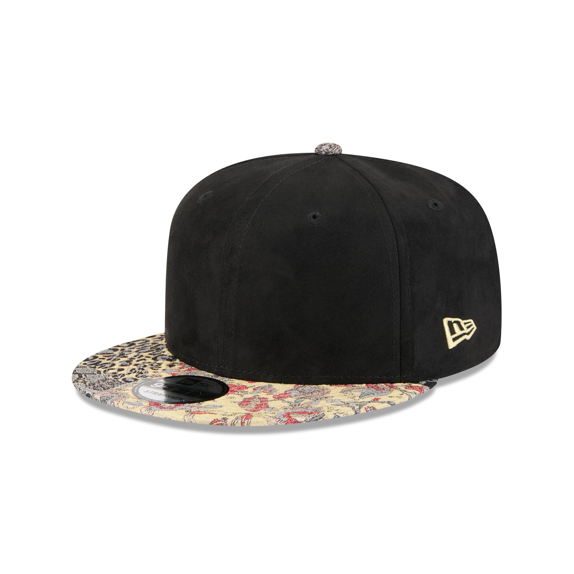 帽子 see see 9fifty new era cap New Era Cap Gold Tier Multi-Pattern Black 9FIFTY Adjustable Hat