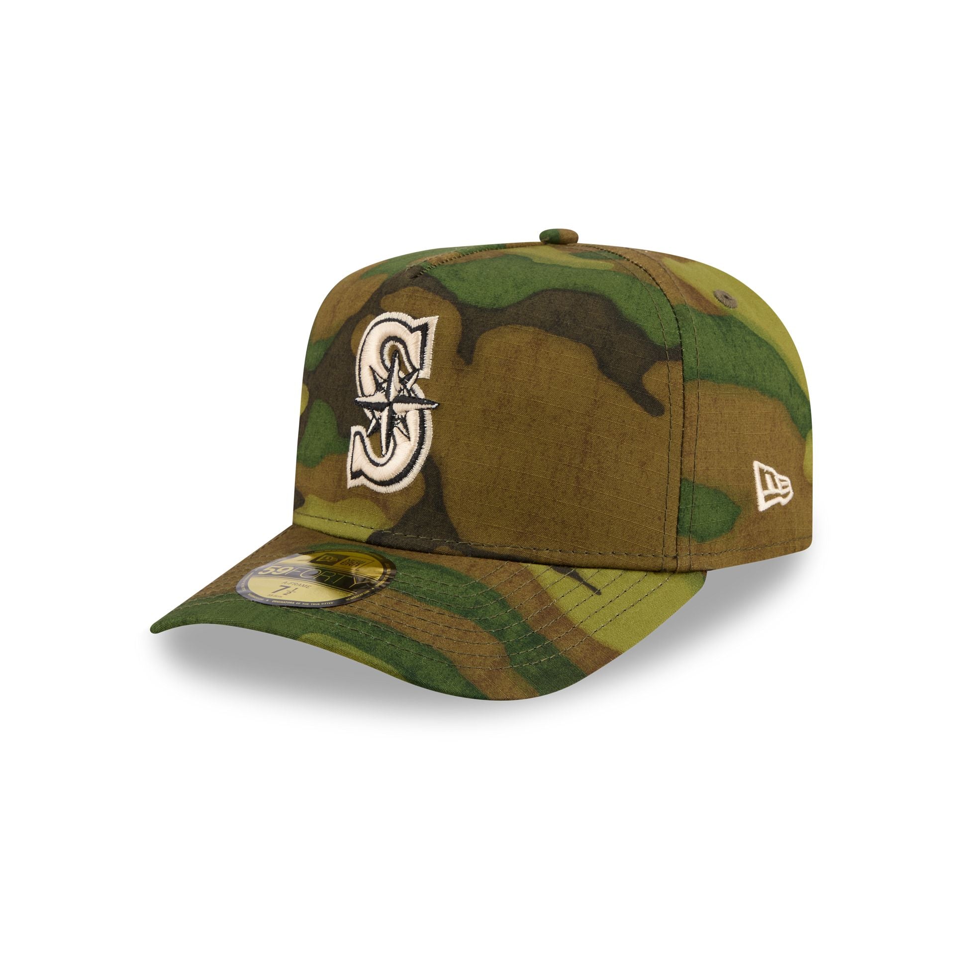 Seattle Mariners Three Looms Ripstop Camo 59FORTY Fitted Hat – New