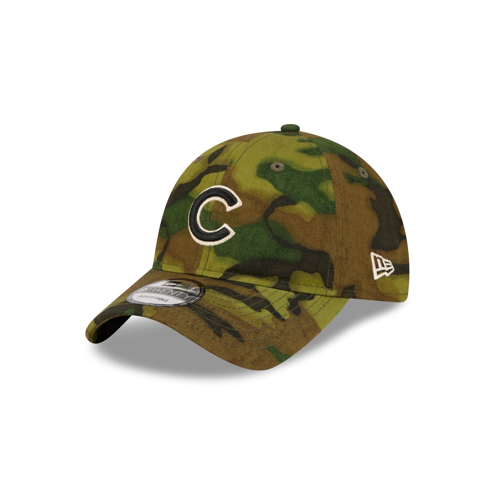 Chicago Cubs Three Looms Ripstop Camo 9TWENTY Adjustable Hat – New