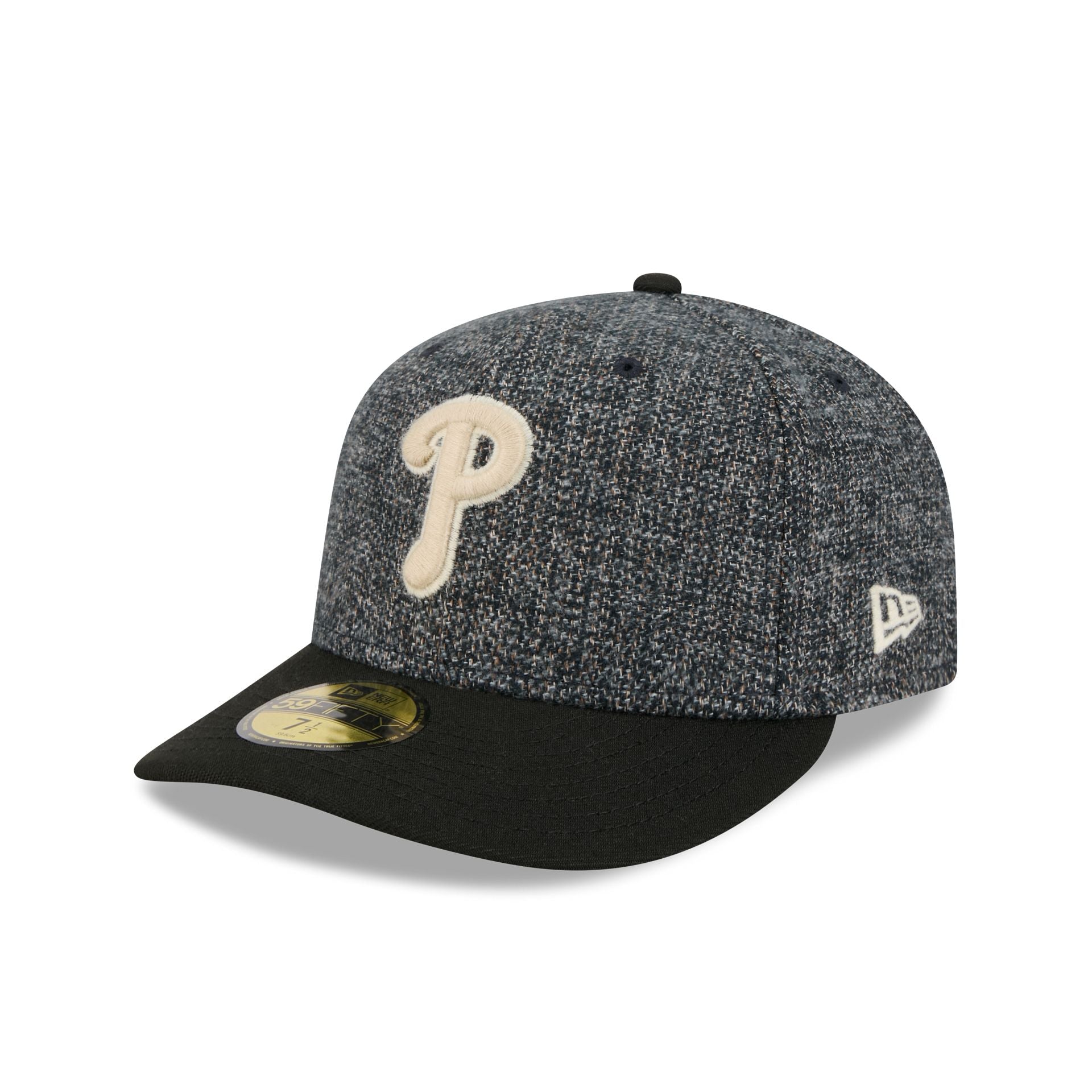 Philadelphia Phillies Three Looms Tweedy Cotton Black 59FIFTY 