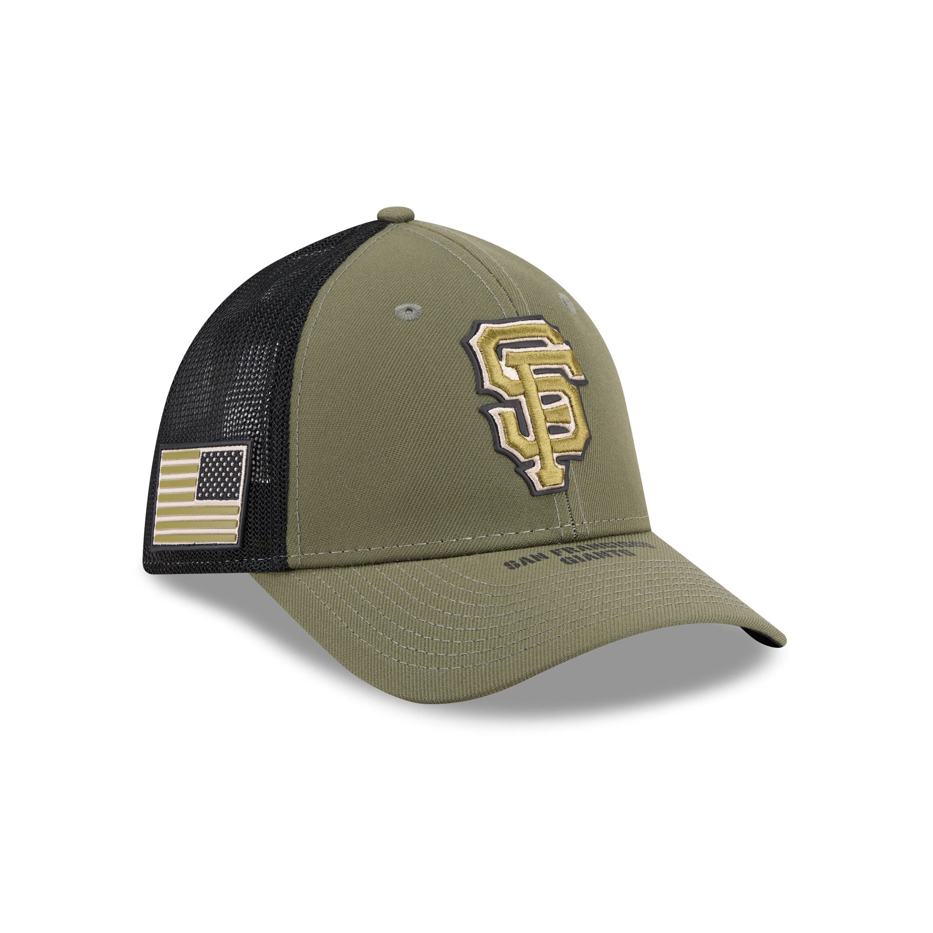 New Era San Francisco Giants 39Thirty Fitted Hat Armed Forces Day Gold Camo S New Era San Francisco Giants 39Thirty Fitted Hat Armed  main image 4