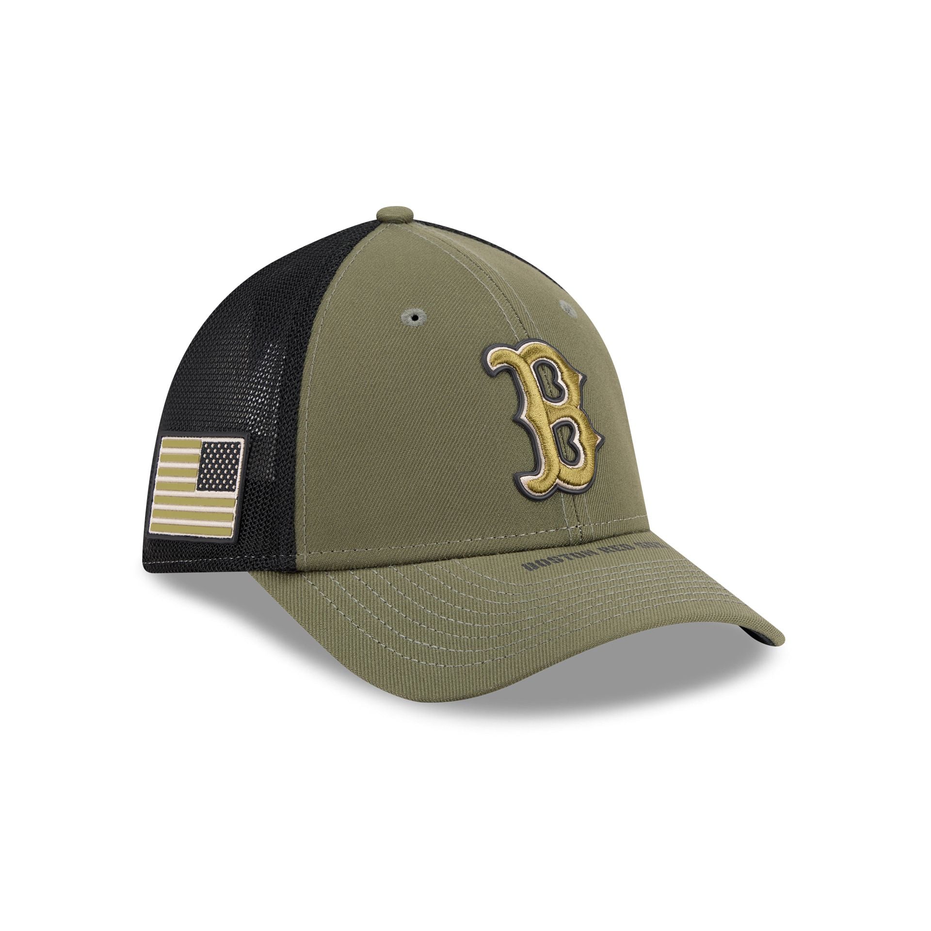 NEW ERA バケットハット ドジャース Armed Forces S/M Boston Red Sox Armed Forces Day 2026 39THIRTY M-Crown Stretch Fit
