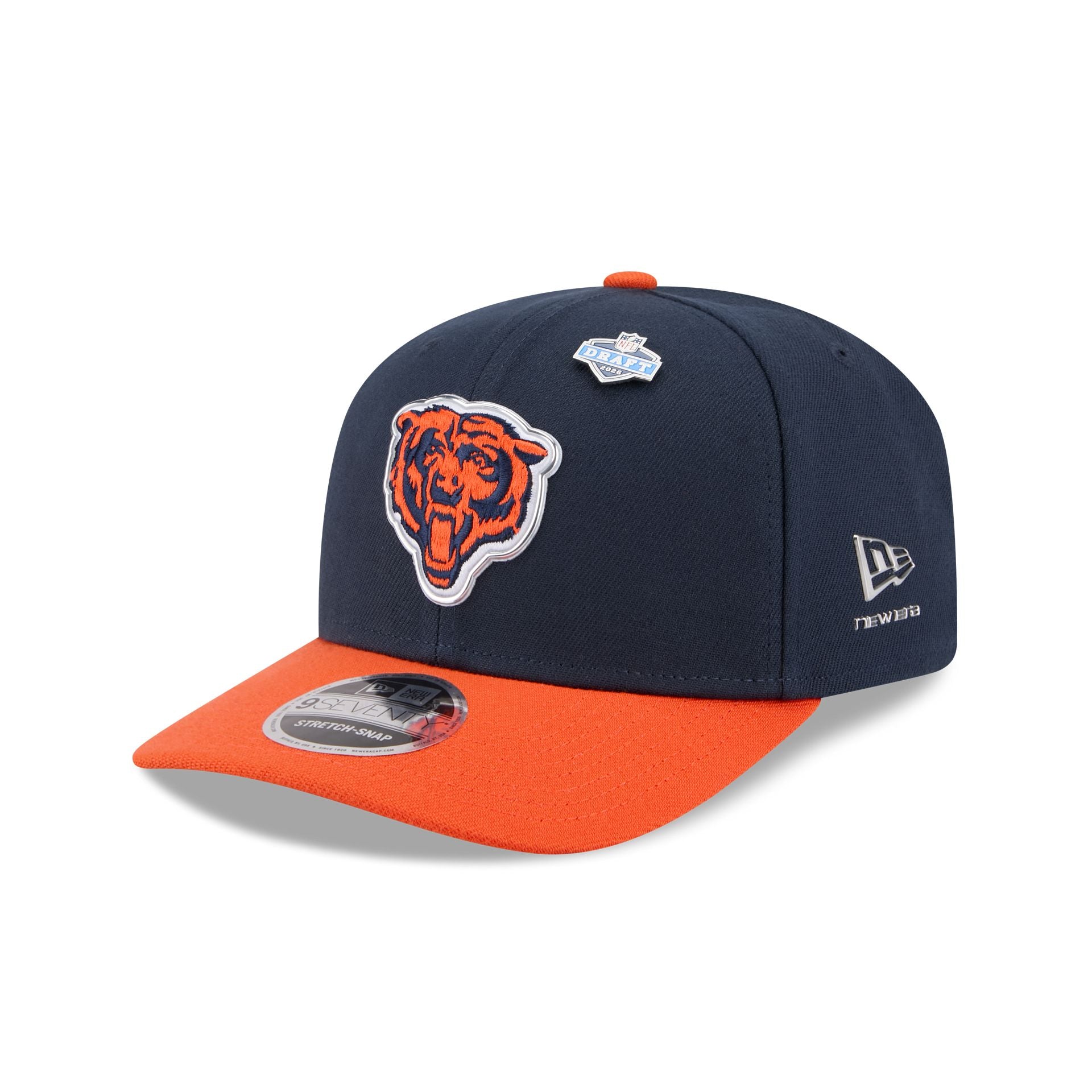 Chicago Bears 2026 Draft 9SEVENTY Stretch-Snap Hat – New Era Cap