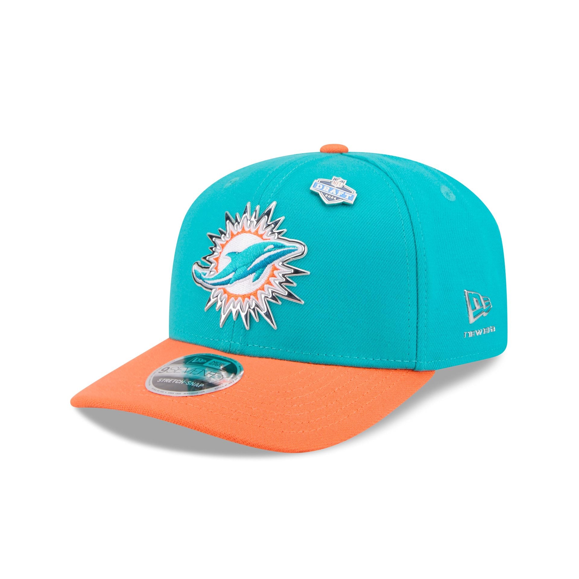 Miami Dolphins 2026 Draft 9SEVENTY Stretch-Snap Hat – New Era Cap