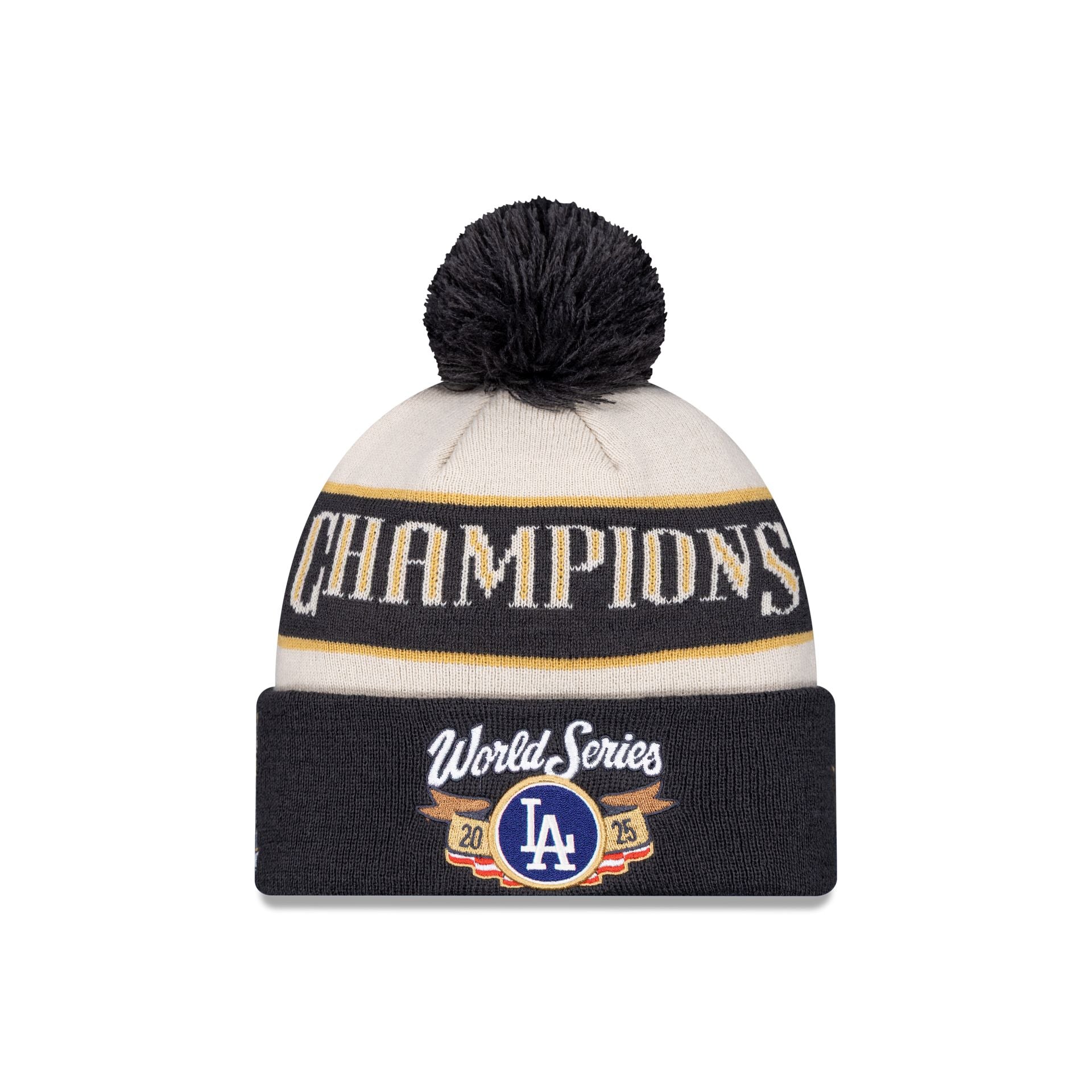 Los Angeles Dodgers 2025 World Series Champions Pom Knit Hat – New