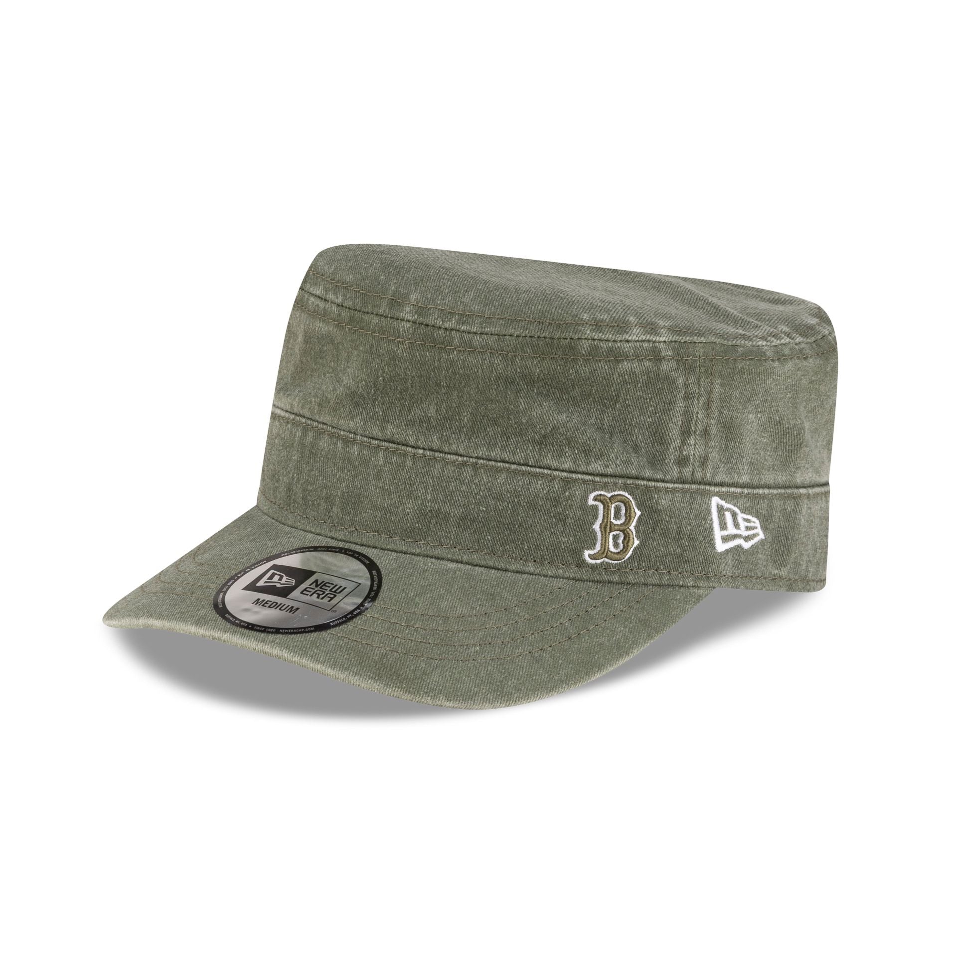 Boston Red Sox Pigment Dye Olive Military Cap – New Era Cap