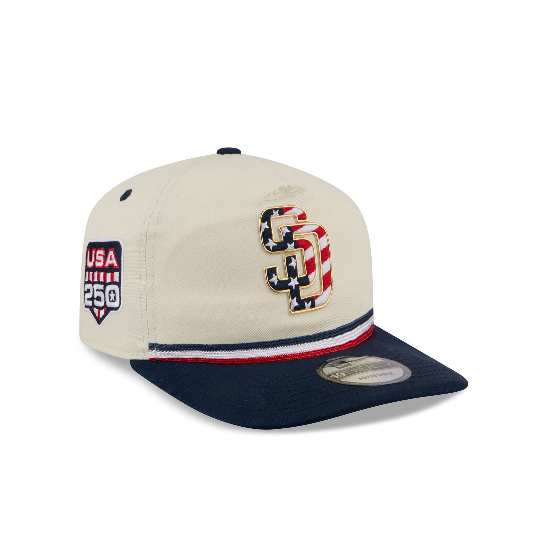 San Diego Padres Independence Day 2026 19TWENTY Snapback Hat – New