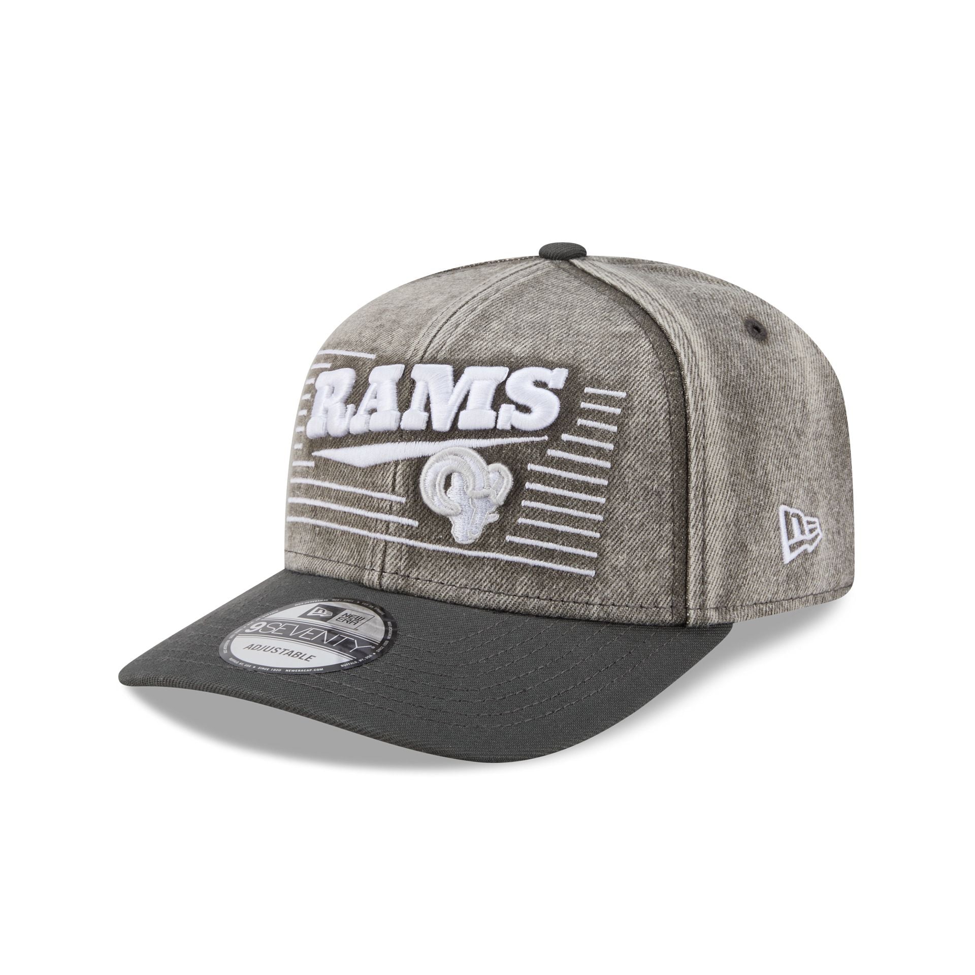 Los Angeles Rams Washed Denim 9SEVENTY Adjustable Hat – New Era Cap