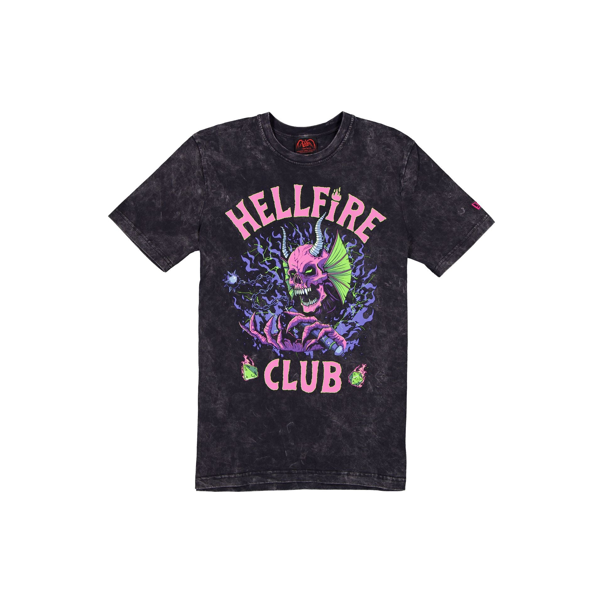 Stranger Things Hellfire Club Washed Graphic T-Shirt – New Era Cap