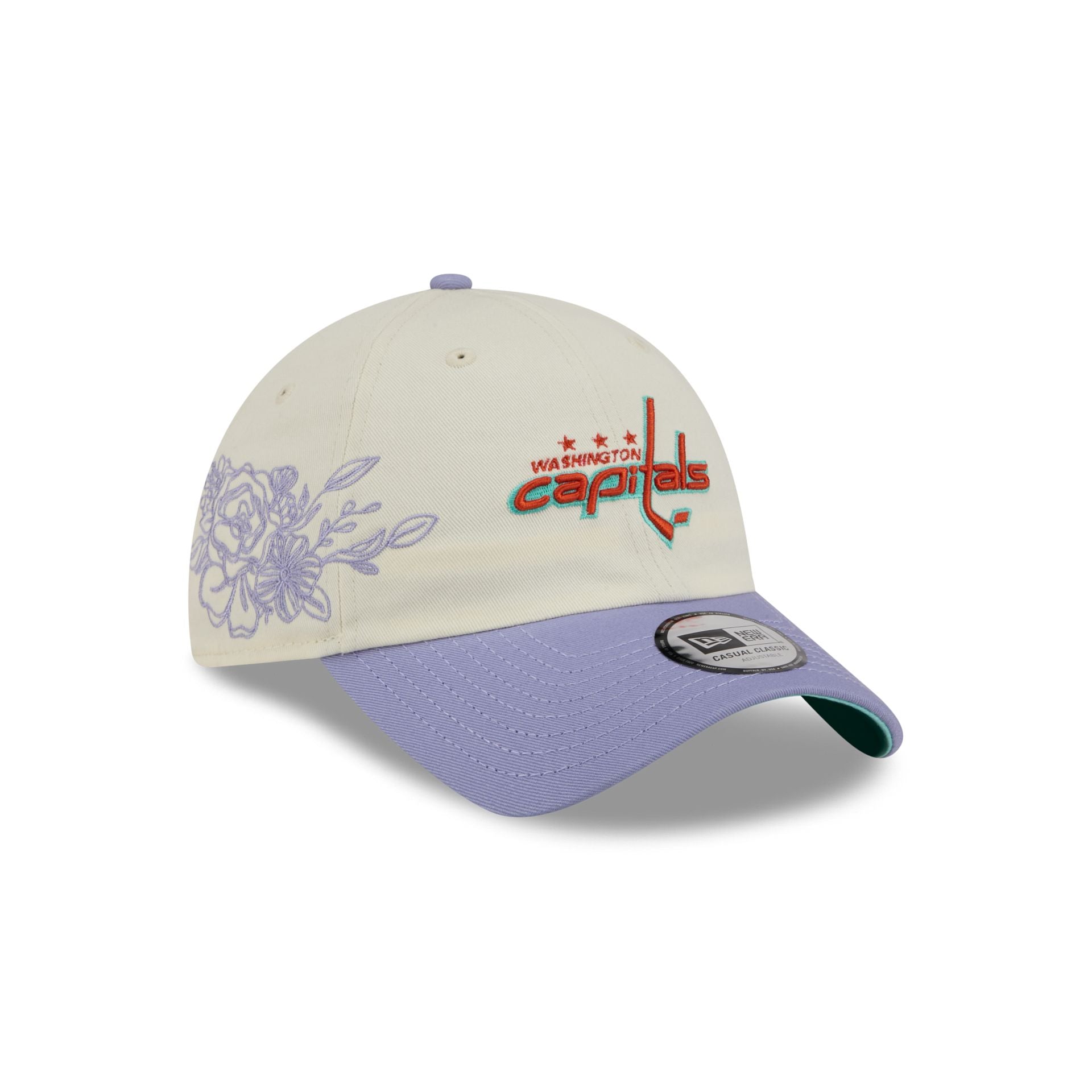 Washington Capitals Lavender Flowers Casual Classic 